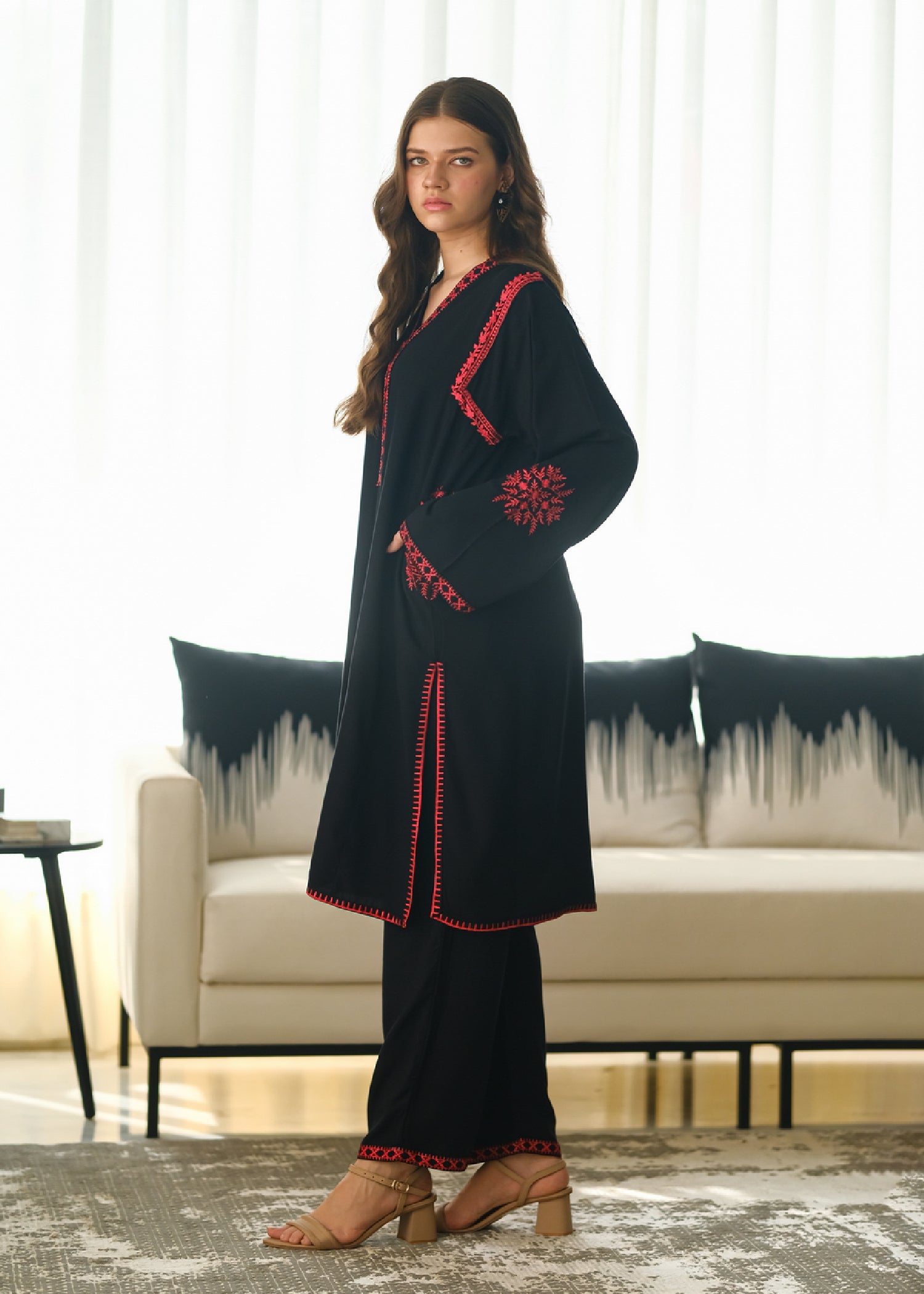 Sprinkles Scarlet Elegance Embroidered Women 2pcs