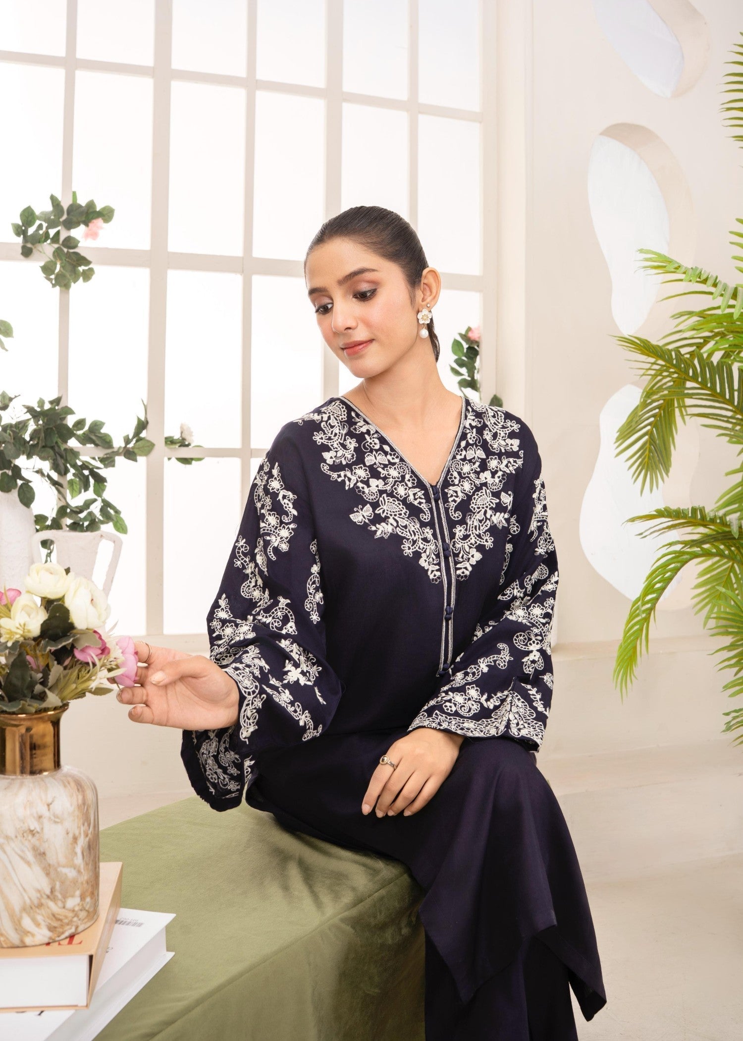 Stylish Collection BLUE GARNET Women 2pcs