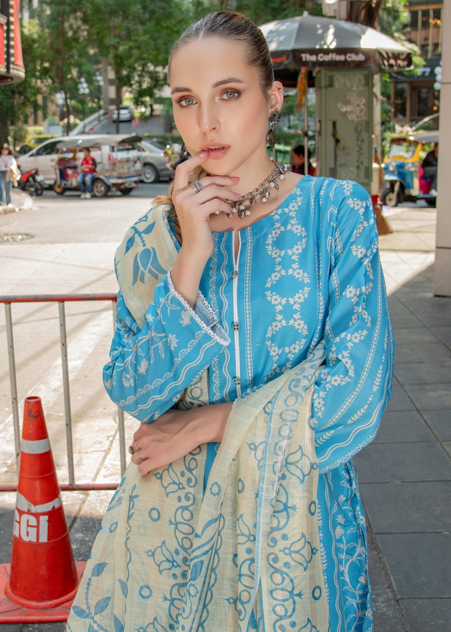 By-East Lawn Suit Printed (SBL) Women 3pcs