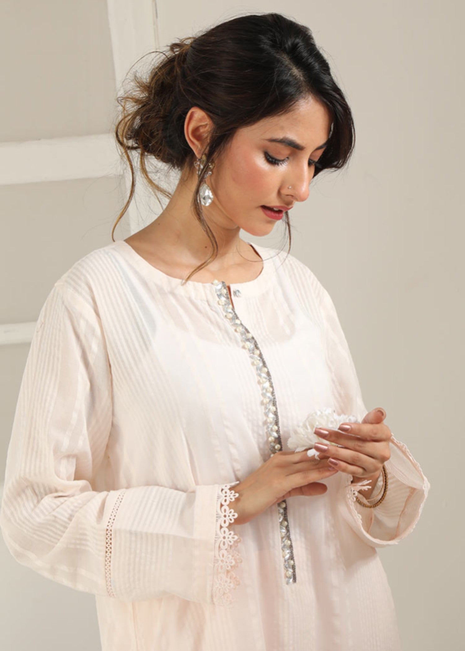 Najia Zia SPARKLE EMBROIDERED SUIT (STITCHED) Women 2pcs