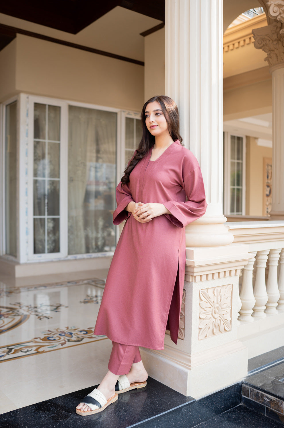 Aisling By Nirmal Rose Pink Women 2pcs