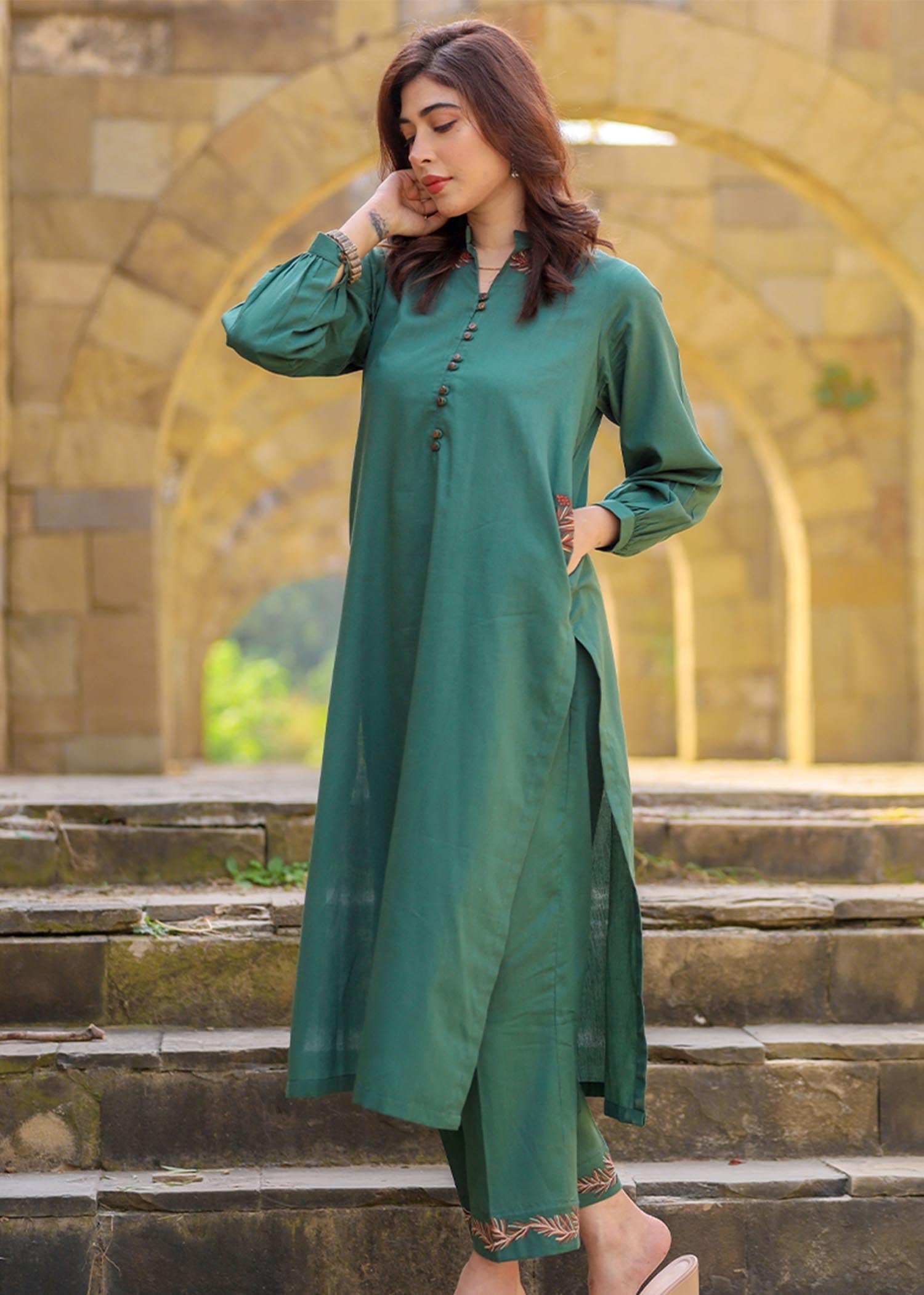 Aks-e-Jahan CONIFER Women 2pcs