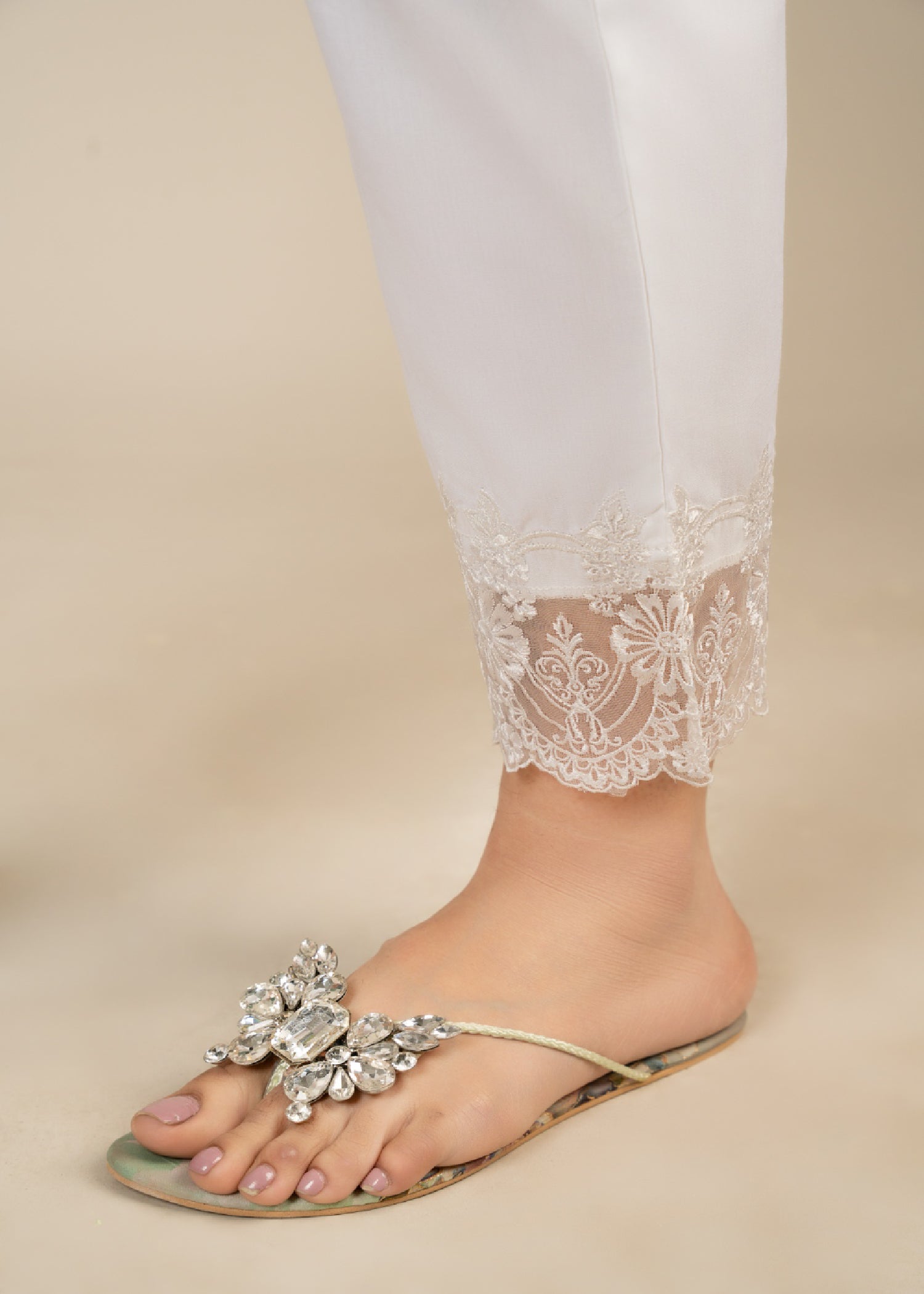 Punkh Trouser CT 57 White Women 1pcs