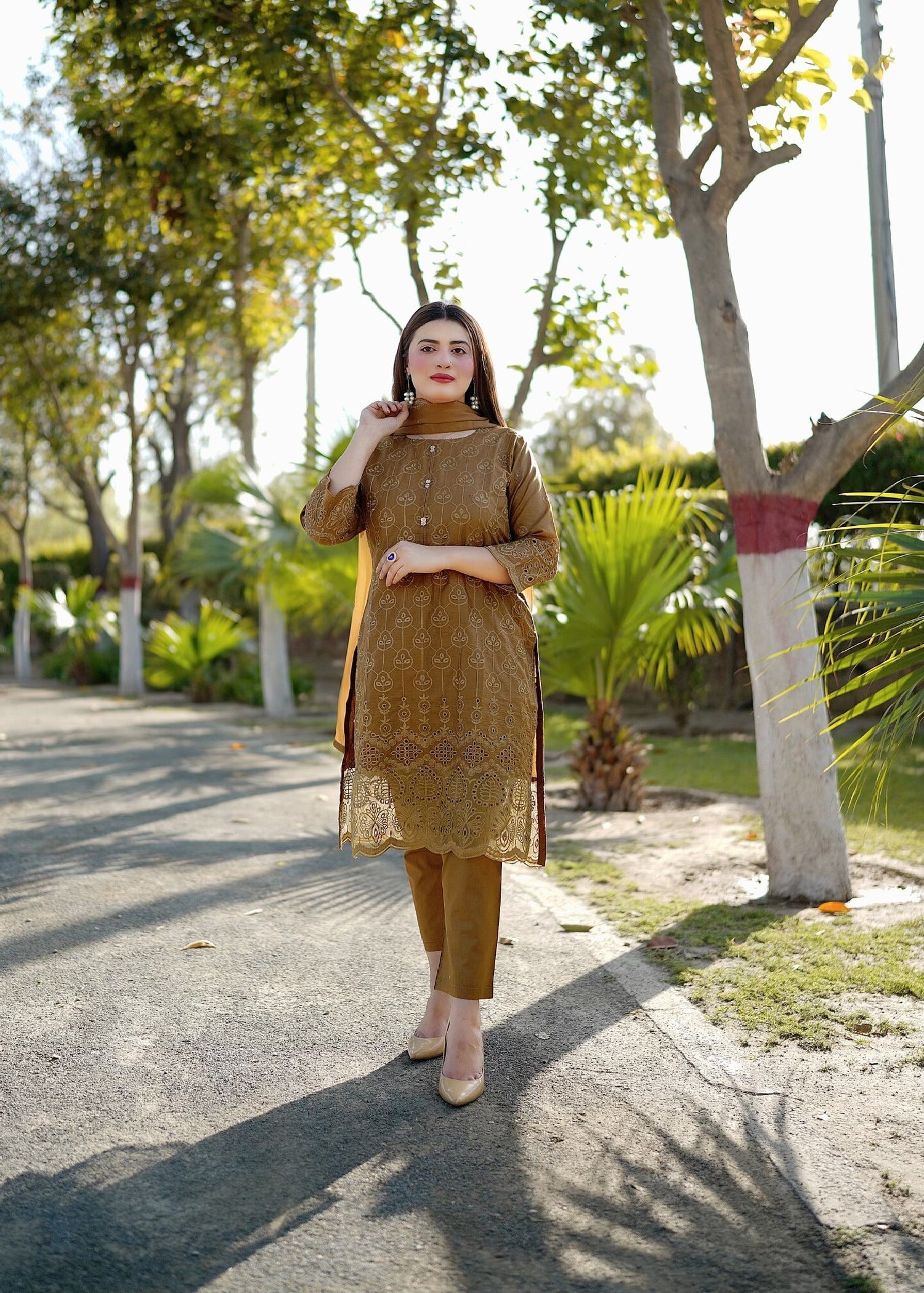 Four Season Boutique Forever Cotton Camel Brown Women 3pcs