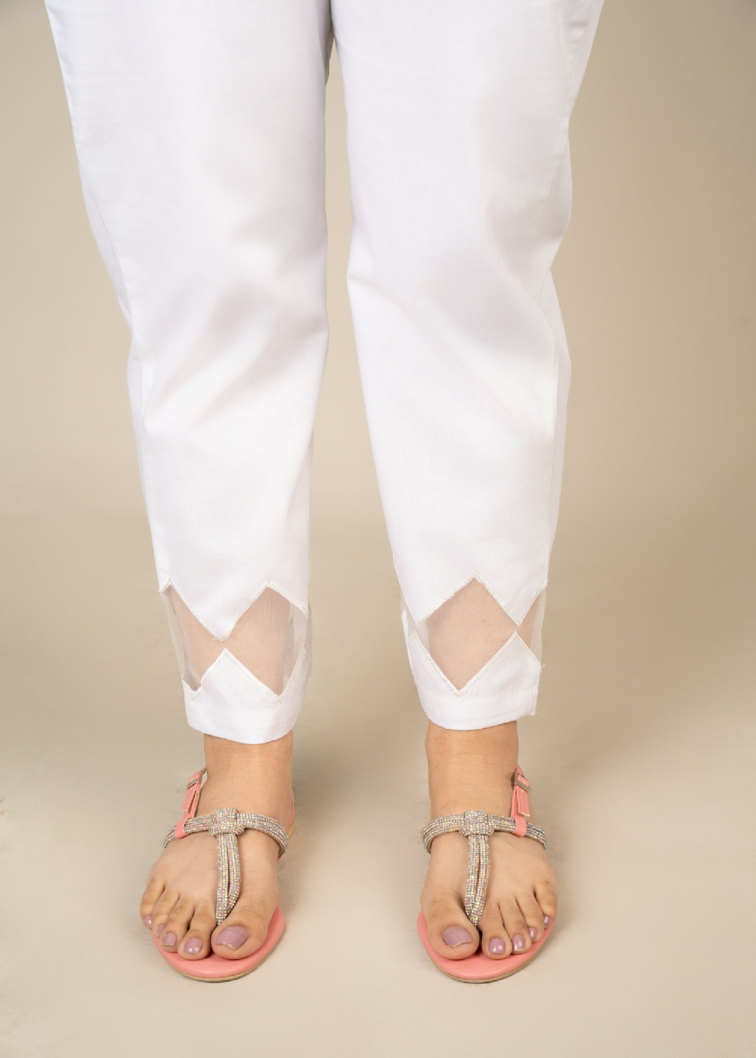 Punkh Trouser CT 58 White Women 1pcs