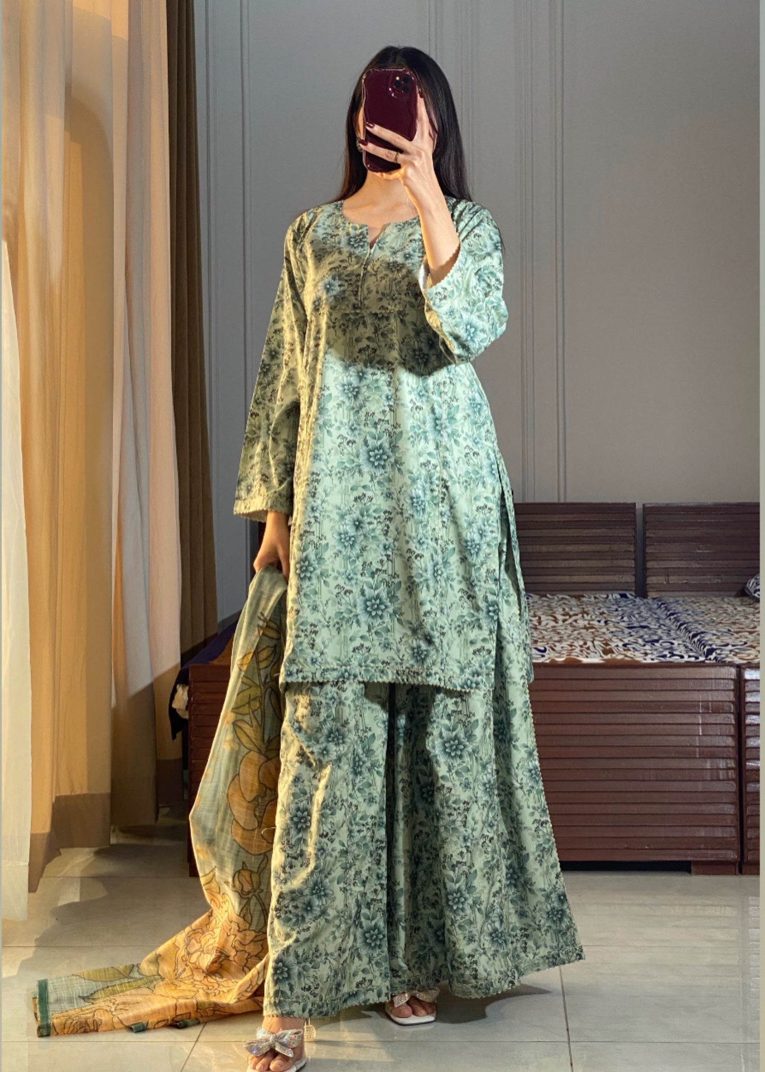 Ayesha B pastelgreen (seema) Women 3pcs