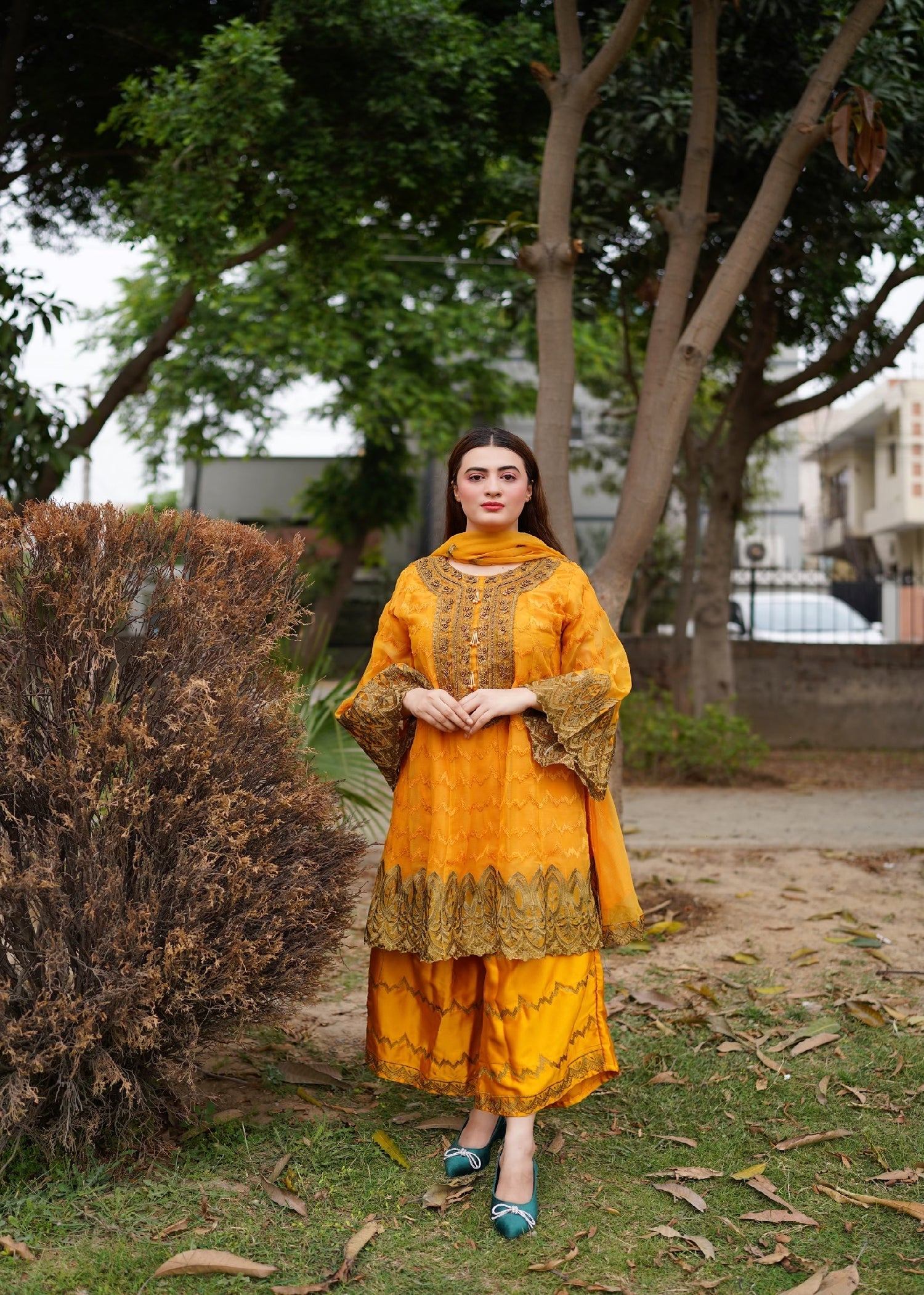 Four Season Boutique RANGOLI FROK MUSTARD Women 3pcs