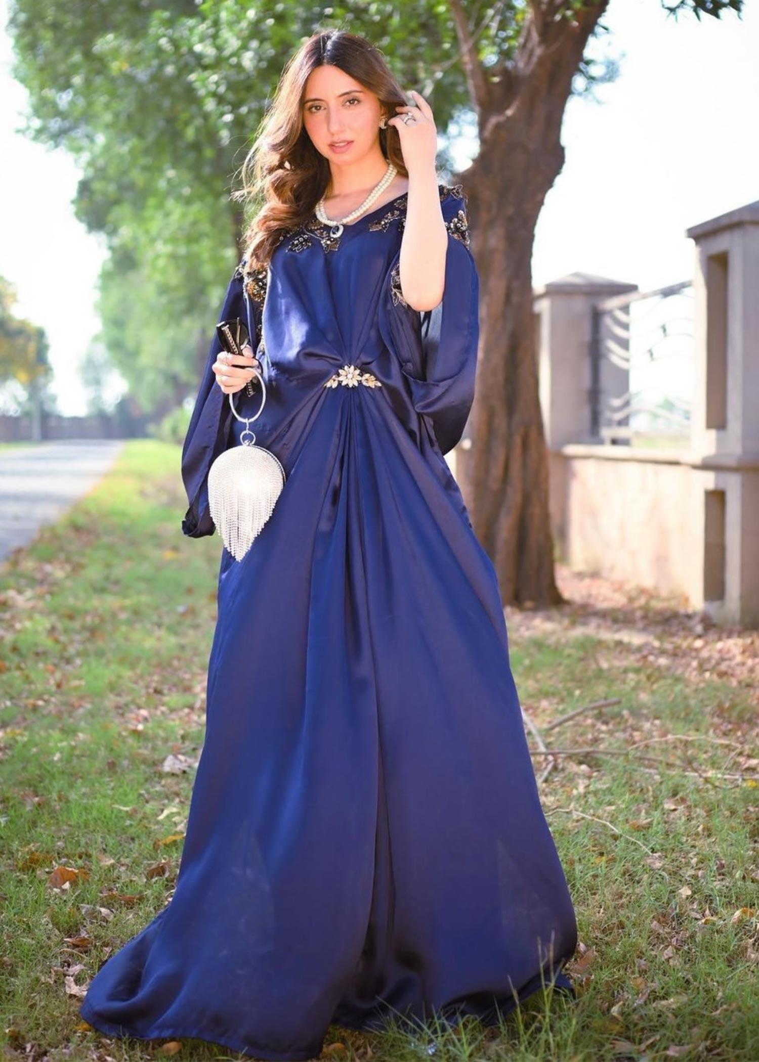 Grandeur By Saima Abaidullah GBSA Blue Kaftan Women 1pcs