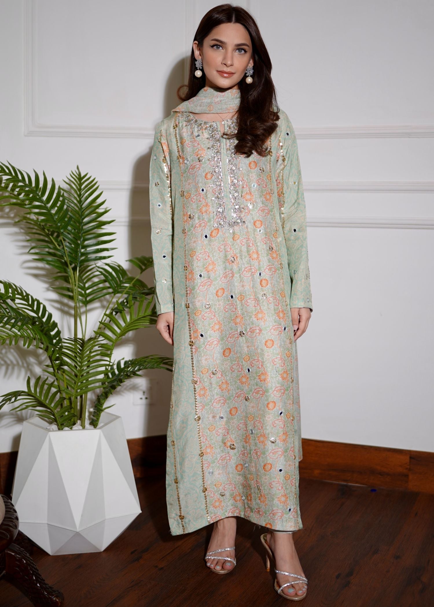 Hues Atelier Gota Floral Printed Fit Women 3pcs