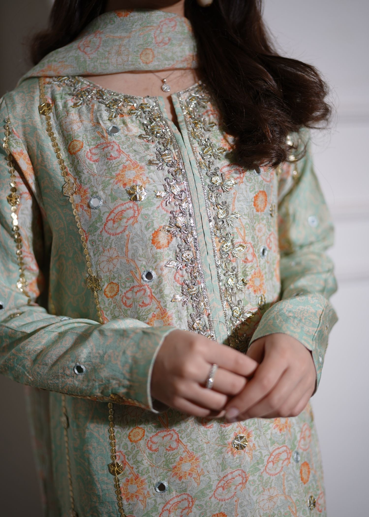 Hues Atelier Gota Floral Printed Fit Women 3pcs