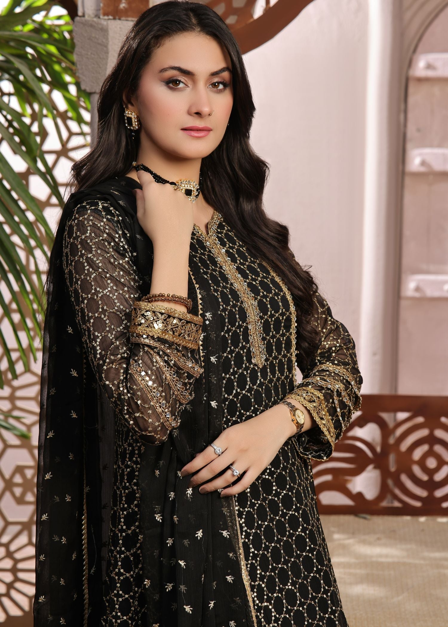 Ayesha Closet Shehzadi Black Enchantment Women 3pcs