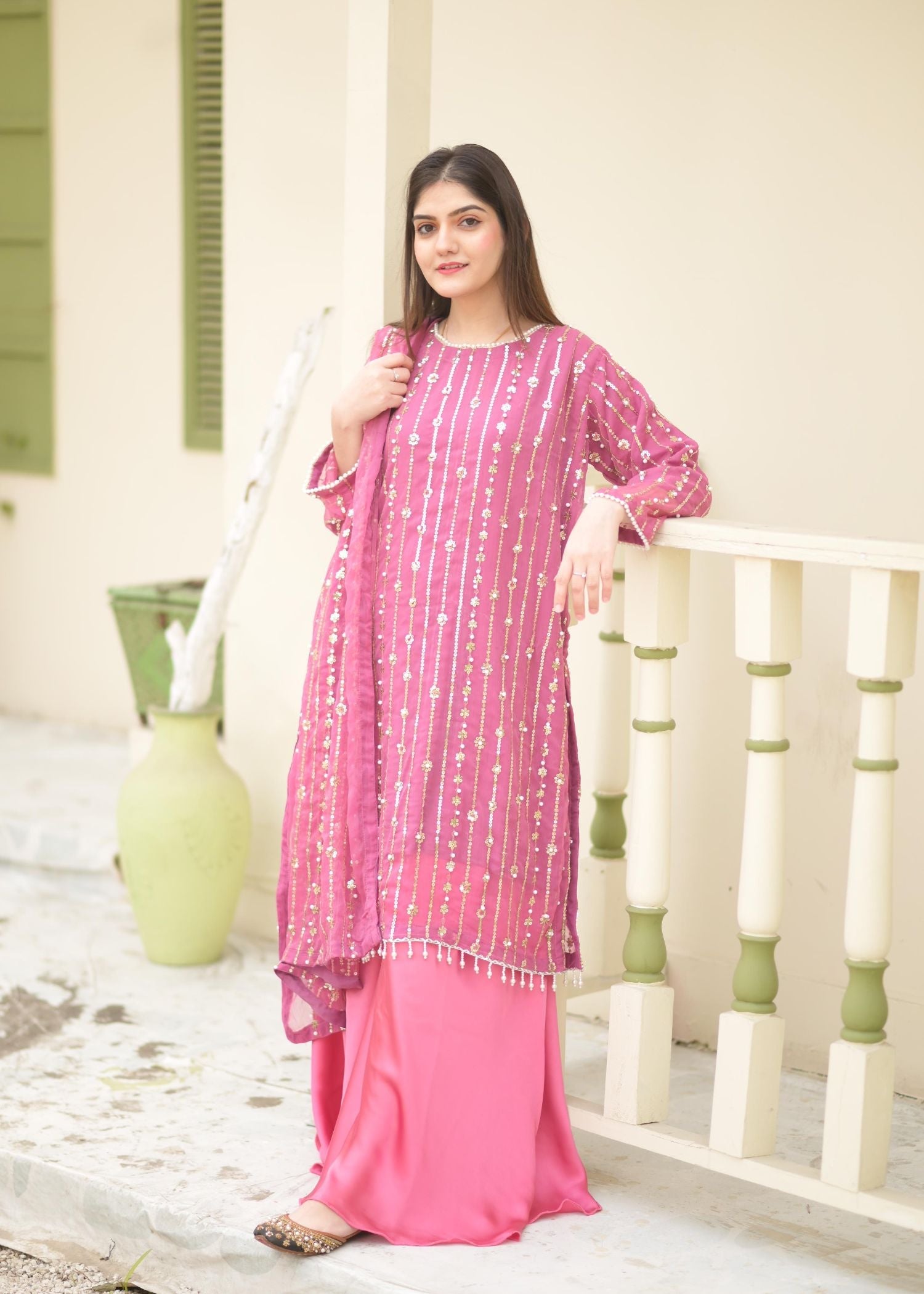 Rangoon Clothing Taabir TeaPink Women 3pcs