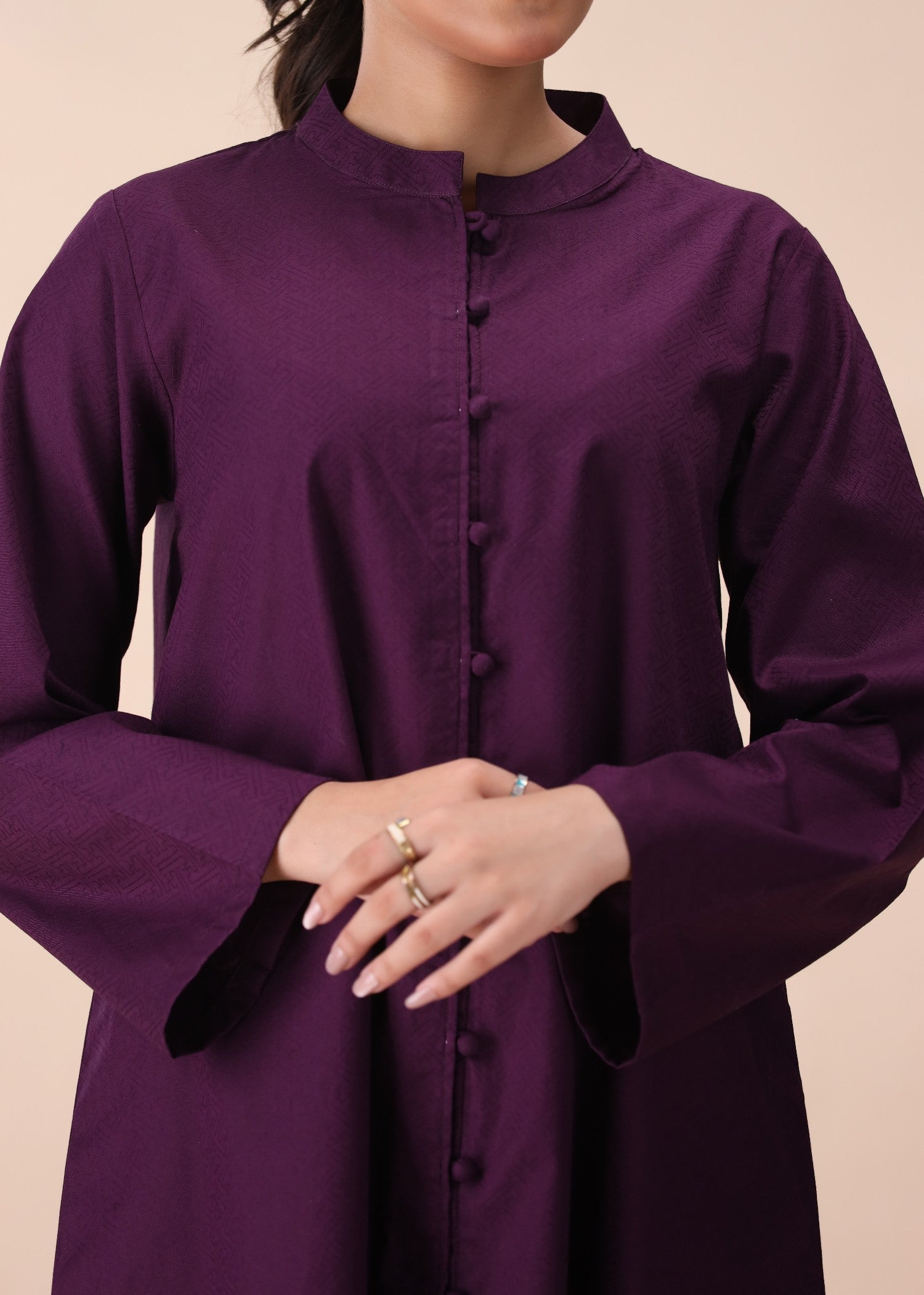 Mhw Regal Plum Kurta Women 1pcs