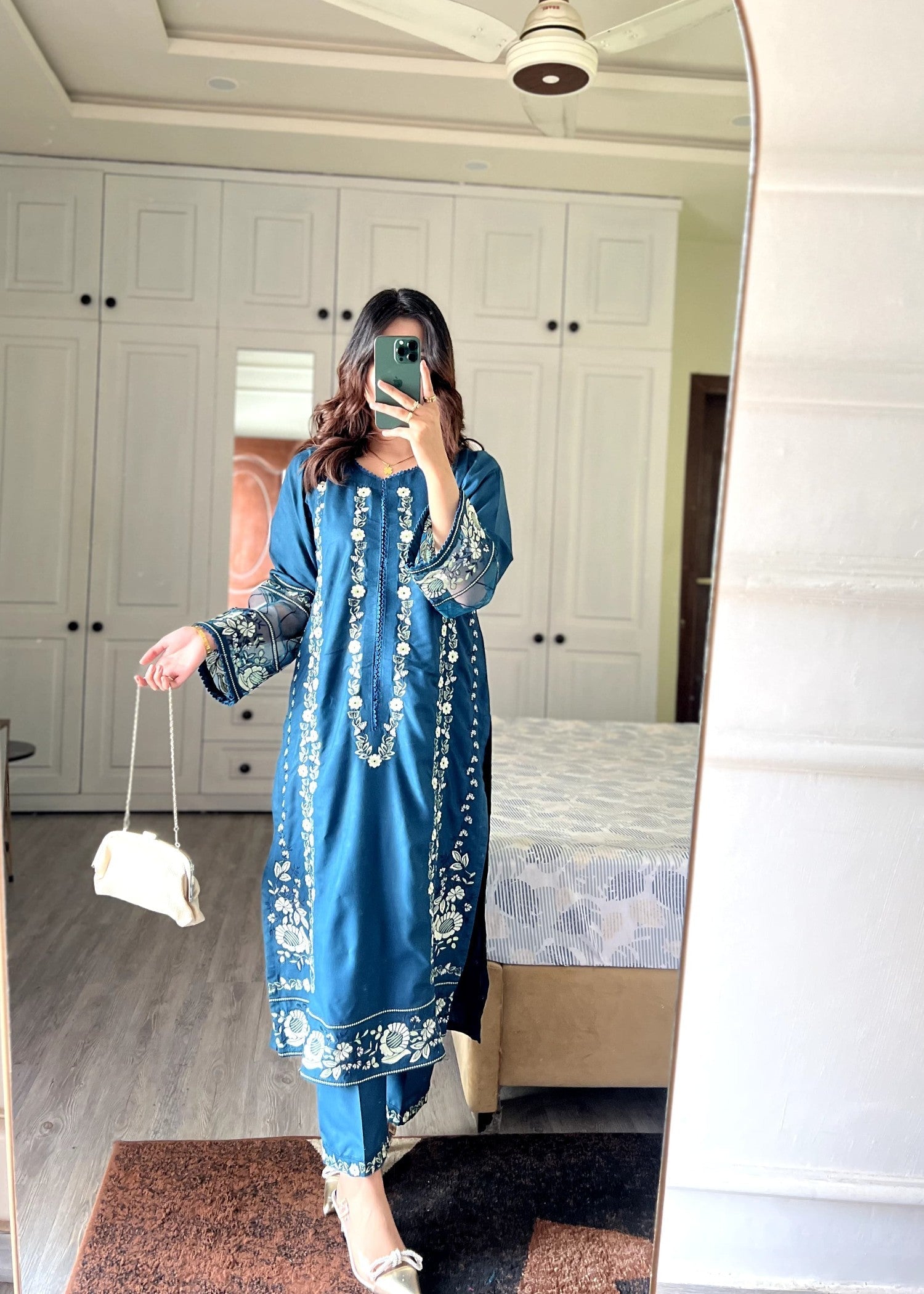 Tehzeeb Libas Sehar Embroidered Stiched Women 2pcs