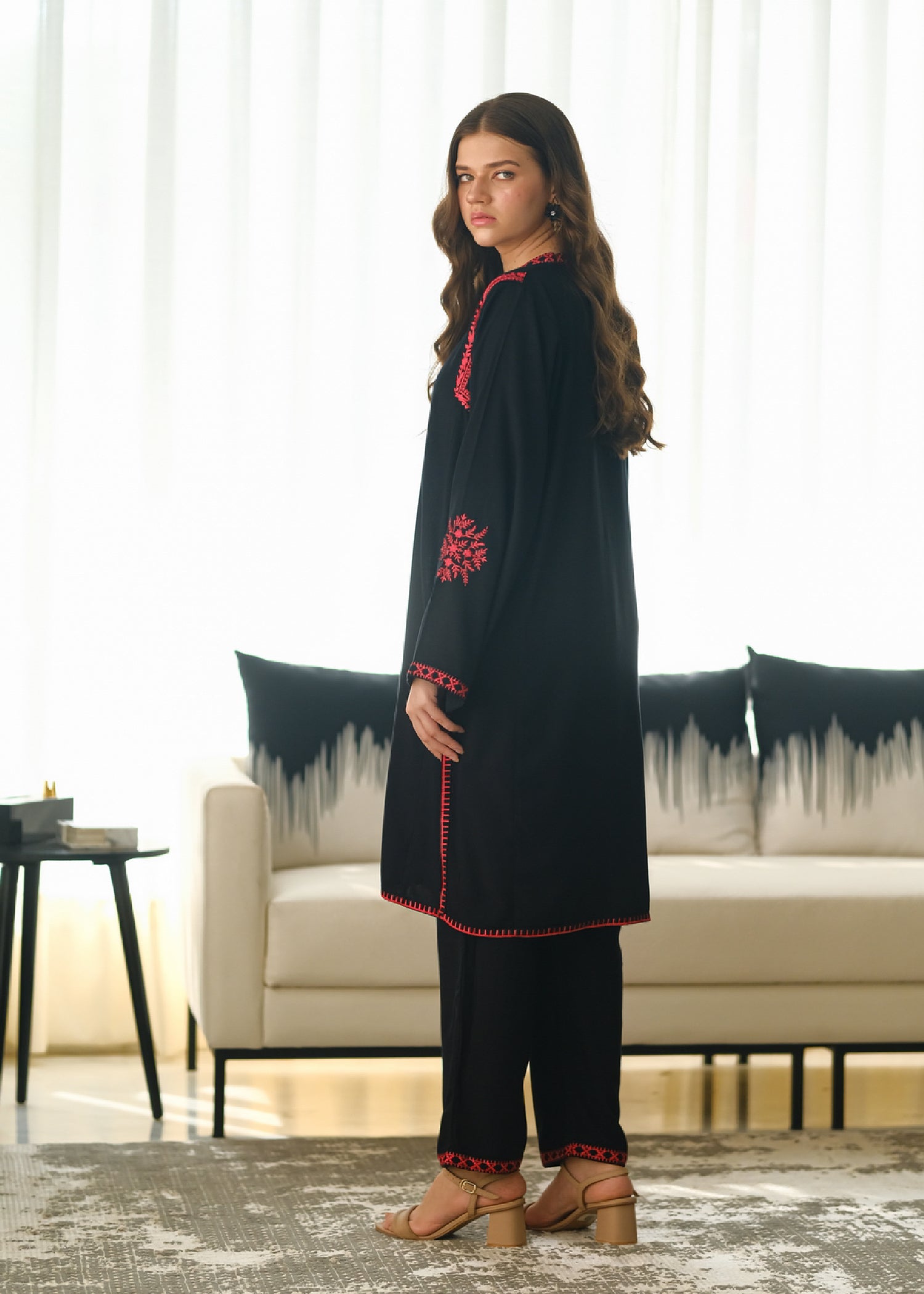 Sprinkles Scarlet Elegance Embroidered Women 2pcs