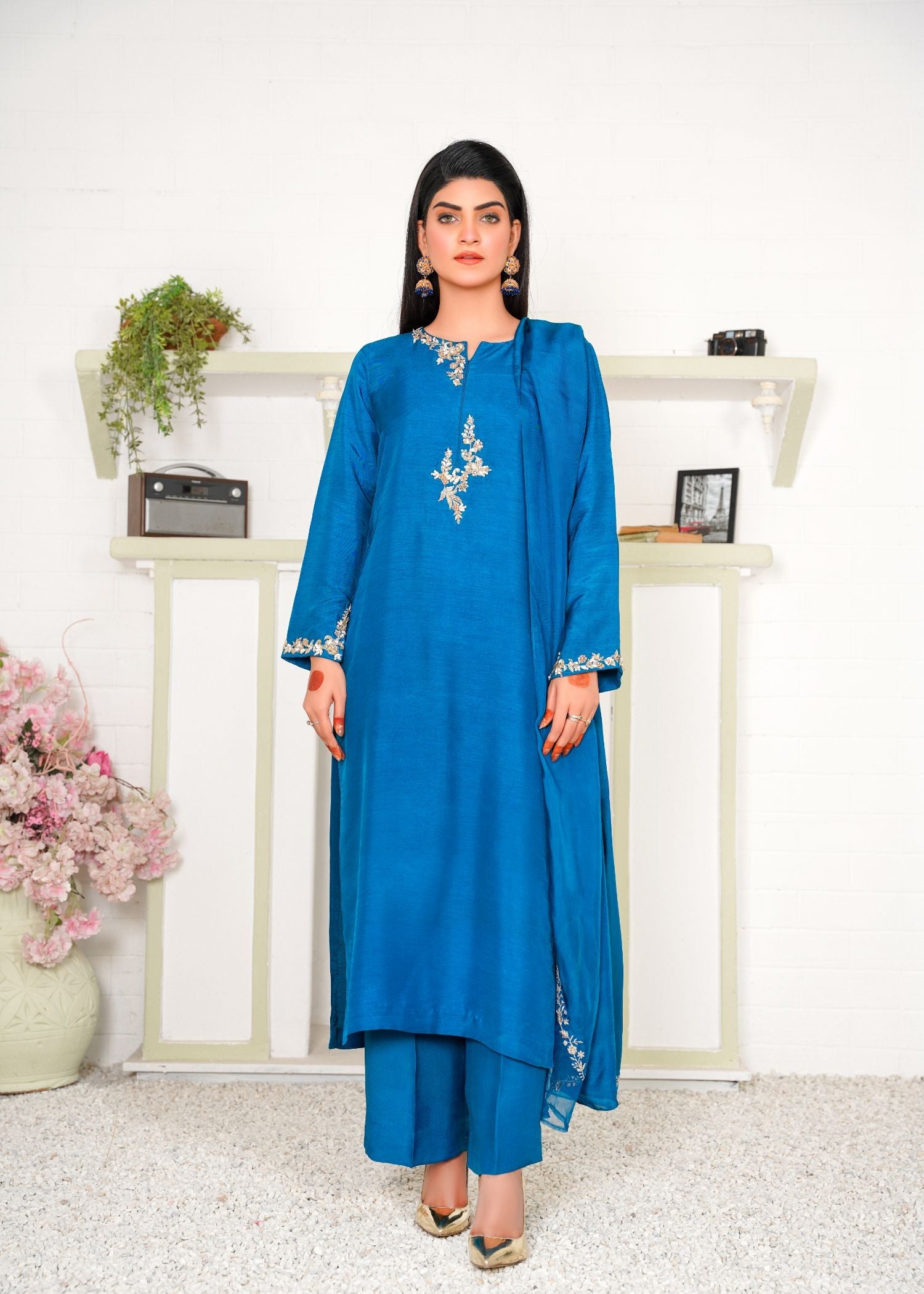 Hadia Batool janet blue Women 3pcs