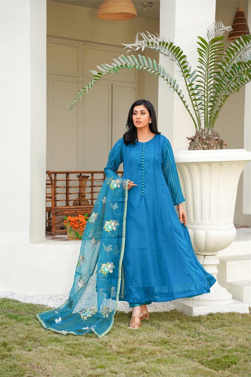 Rang Riwaj Nazakat party dress stitched Women 3pcs