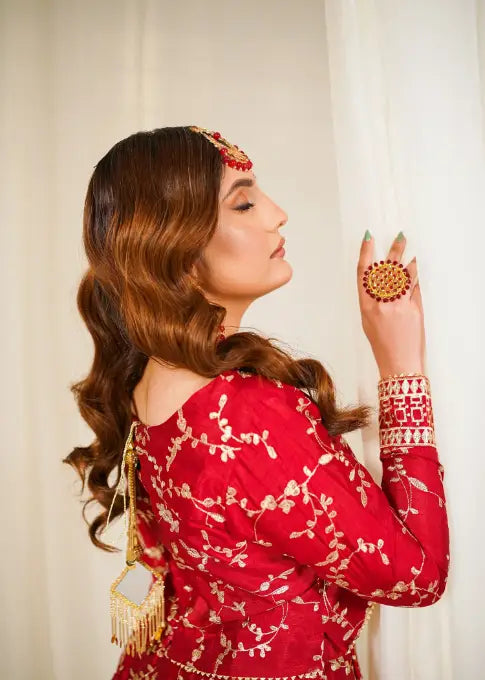 Peraan by SH Ghazal Maroon Women 3pcs