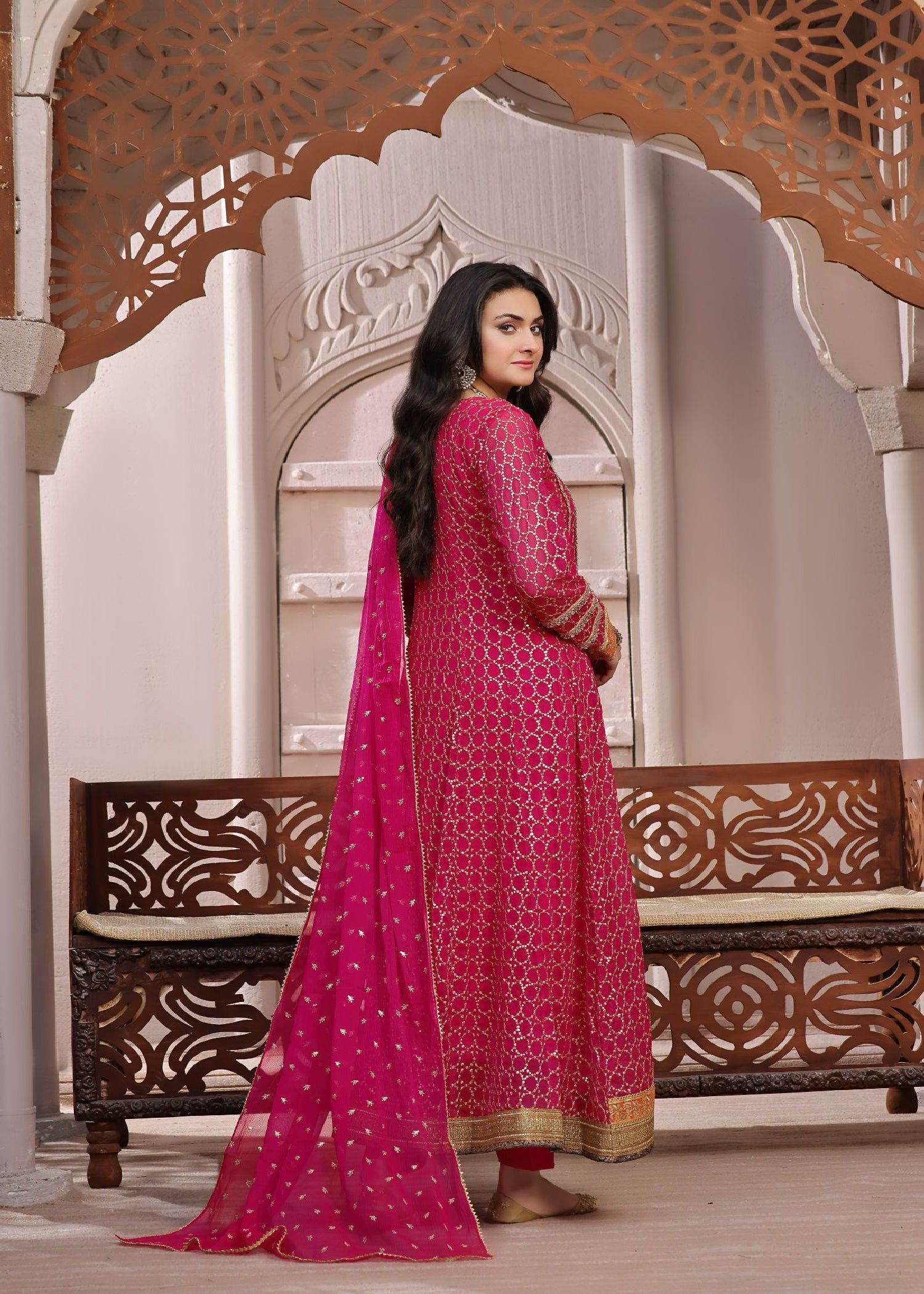 Ayesha Closet Shehzadi Pink Rose Women 3pcs