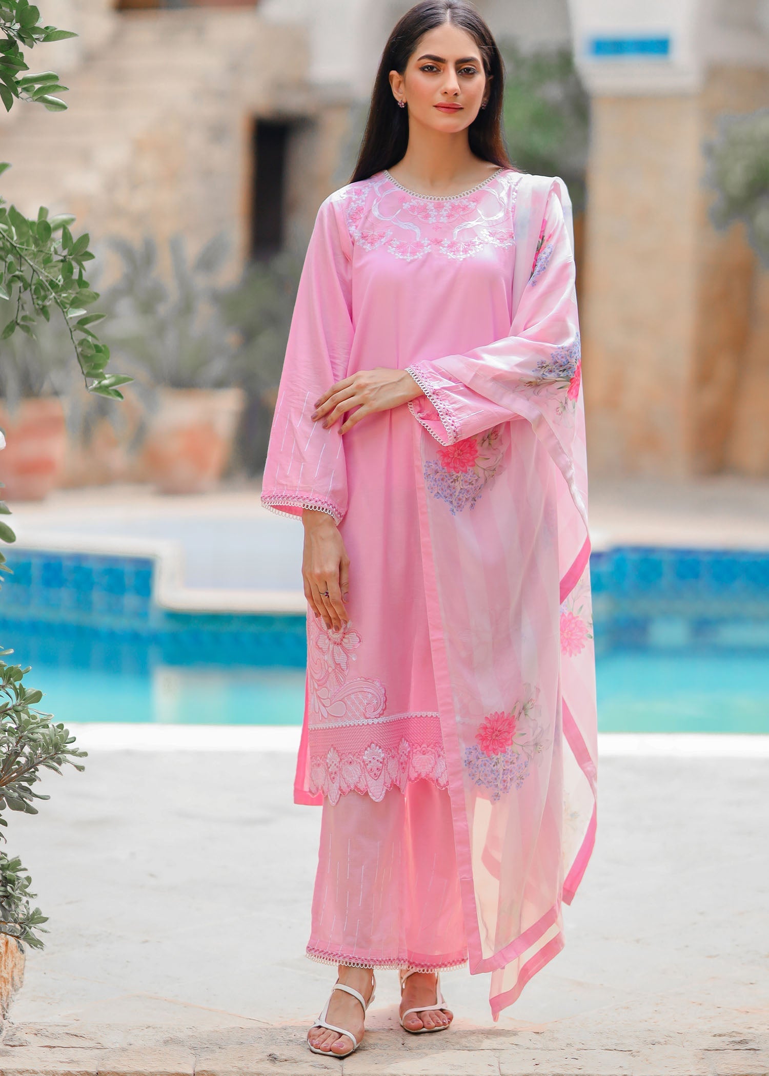 Bareeq Outfits Bahaar Women 3pcs