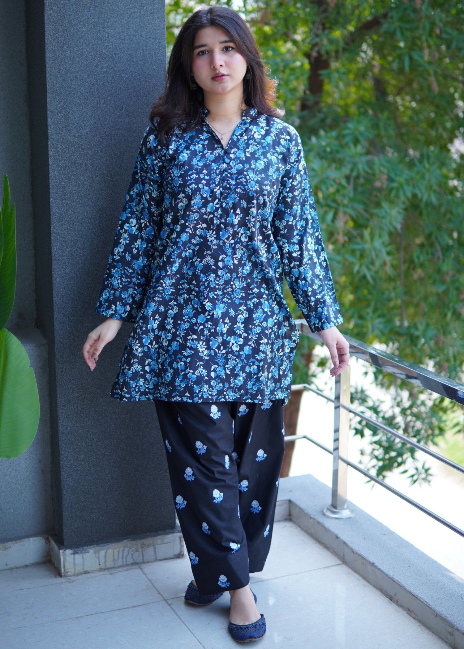 Tawakal Closet Farshi Blue Women 2pcs