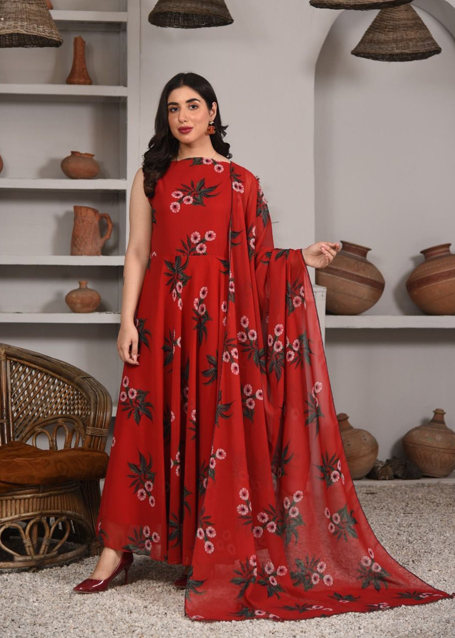 Nazmina Red eye Women 2pcs