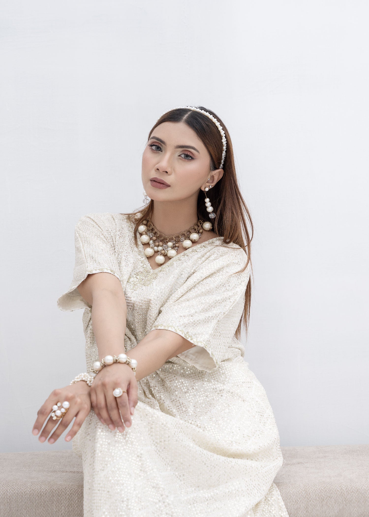 Manahils WA 03 OFF WHITE Women 2pcs