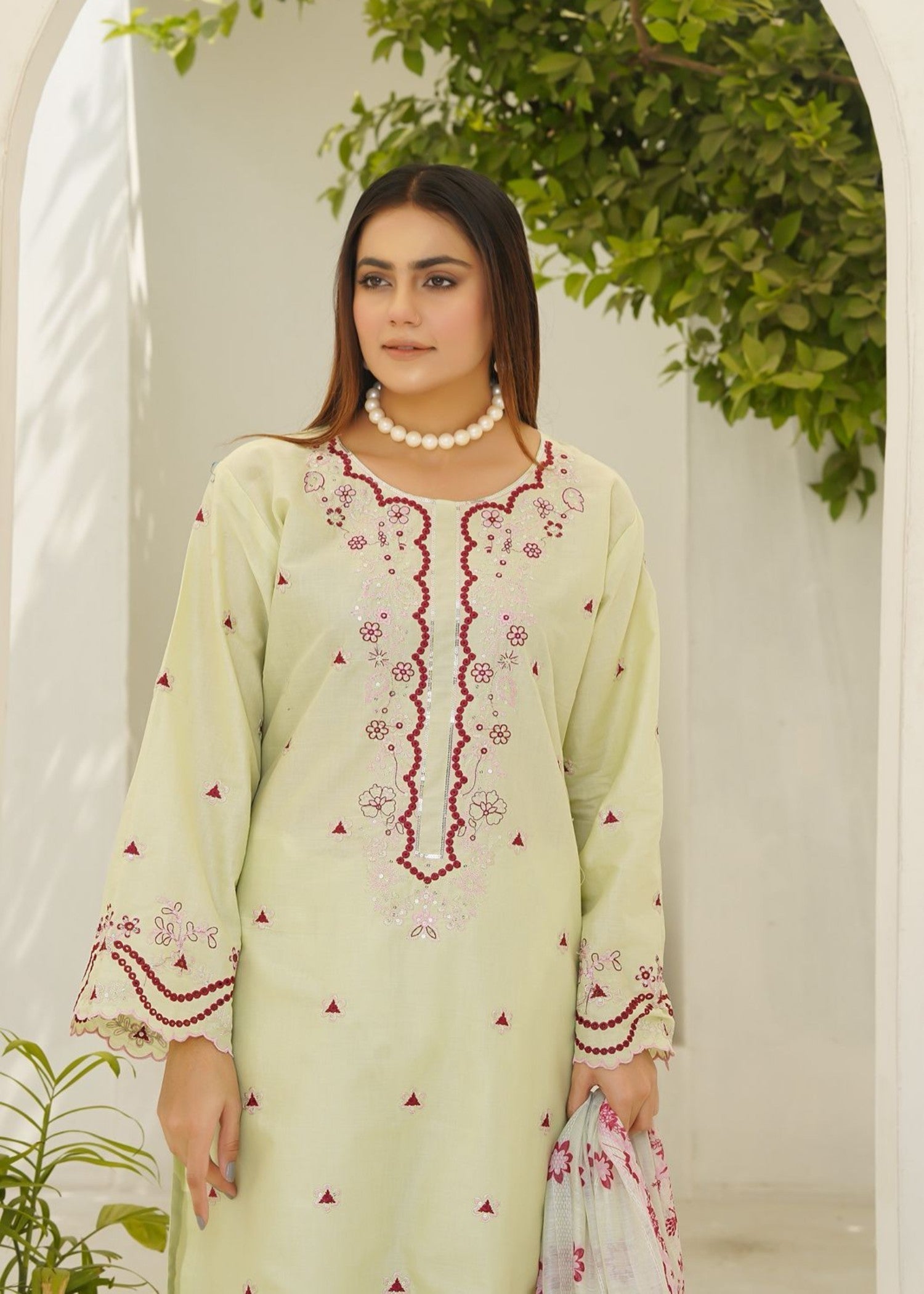 Stylish Collection PAKEEZA LEMON Women 3pcs