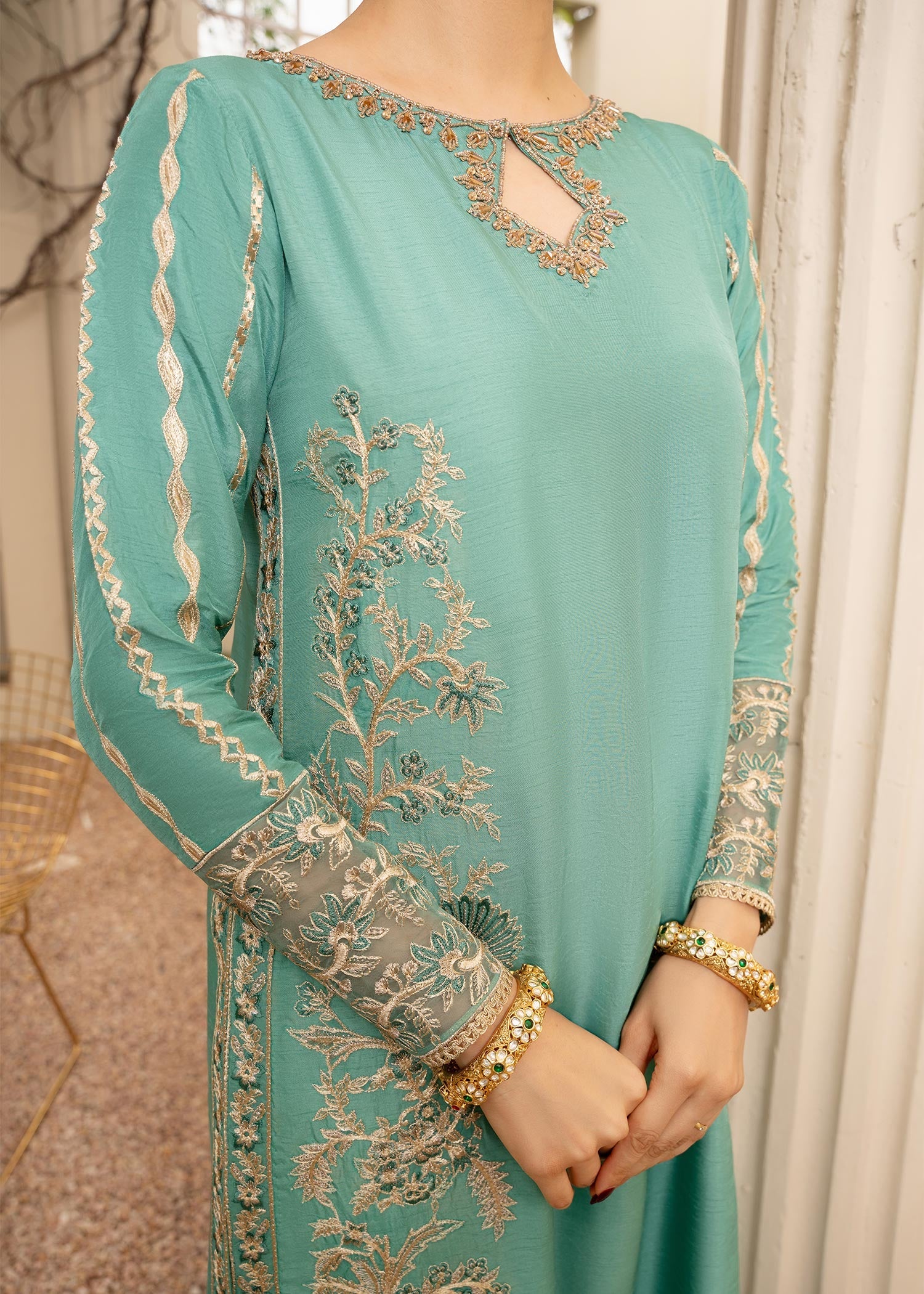 Rang-e-Haya Raeha (turquoise) Women 3pcs