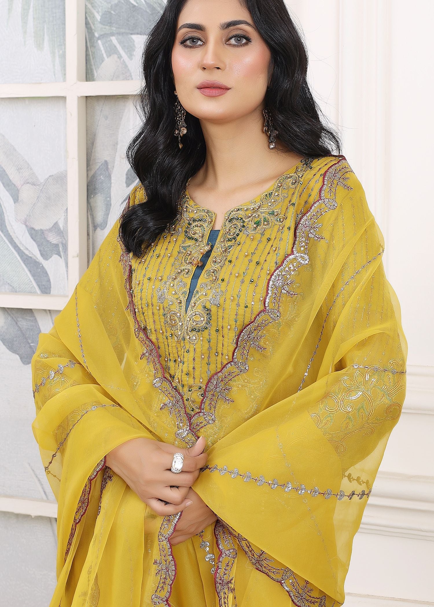 Pehnawa By Bin Akram’s SUNFLOWER SERENITY CHIFFON Women 3pcs