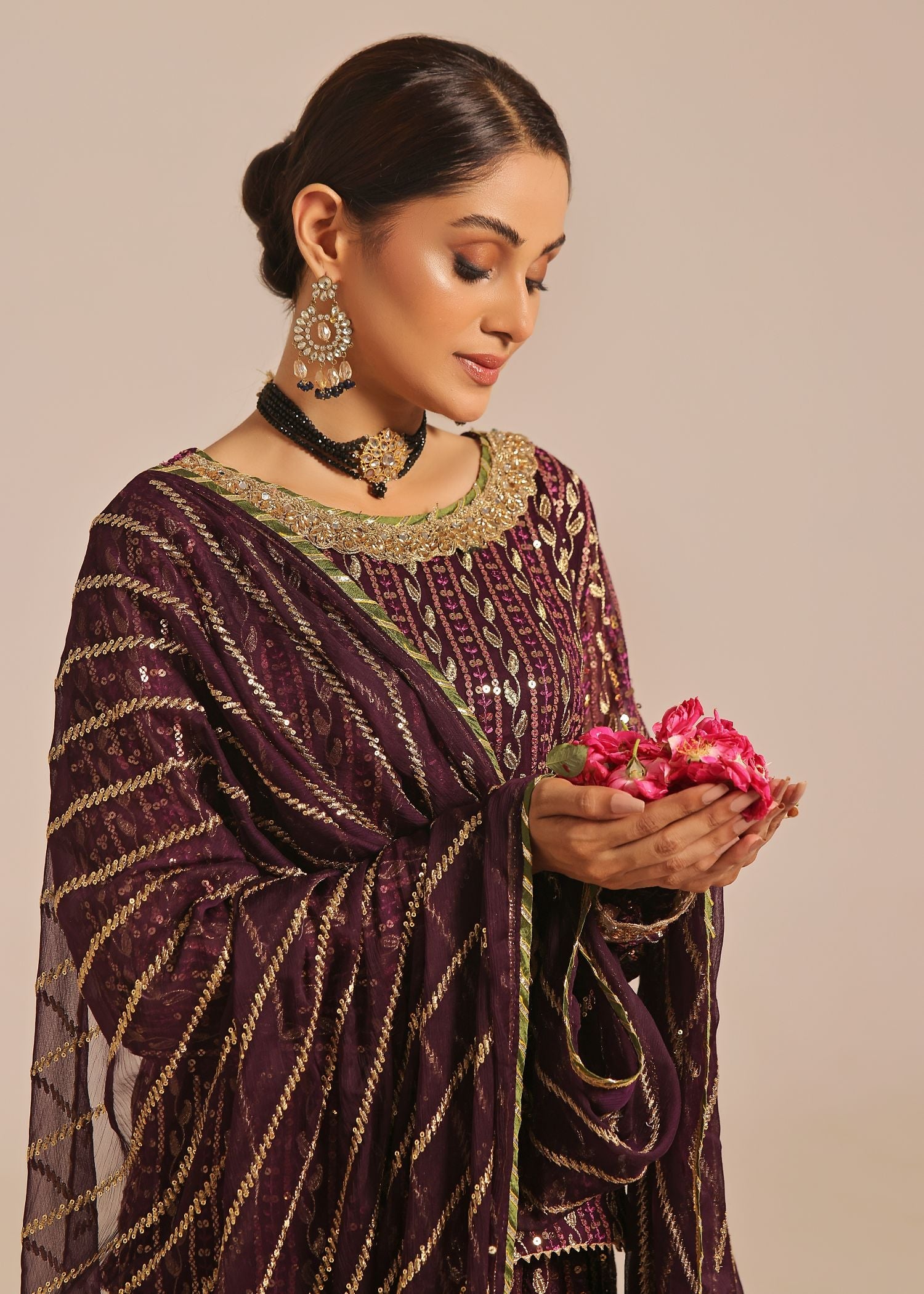 Ayesha Closet Shadmani Plum Obsession Women 3pcs