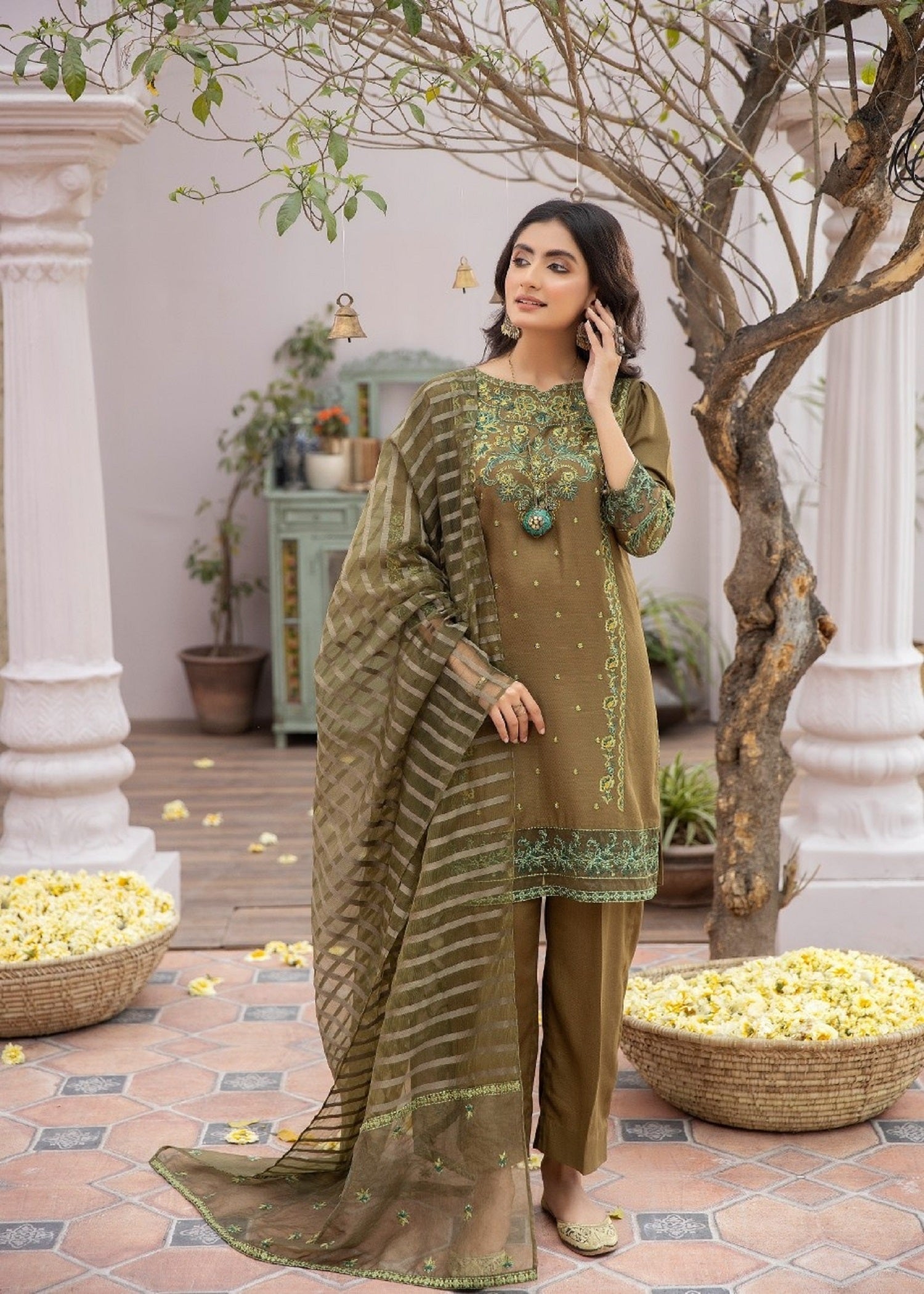 La Rosaa LE 24 12 Olive Green Women 3pcs