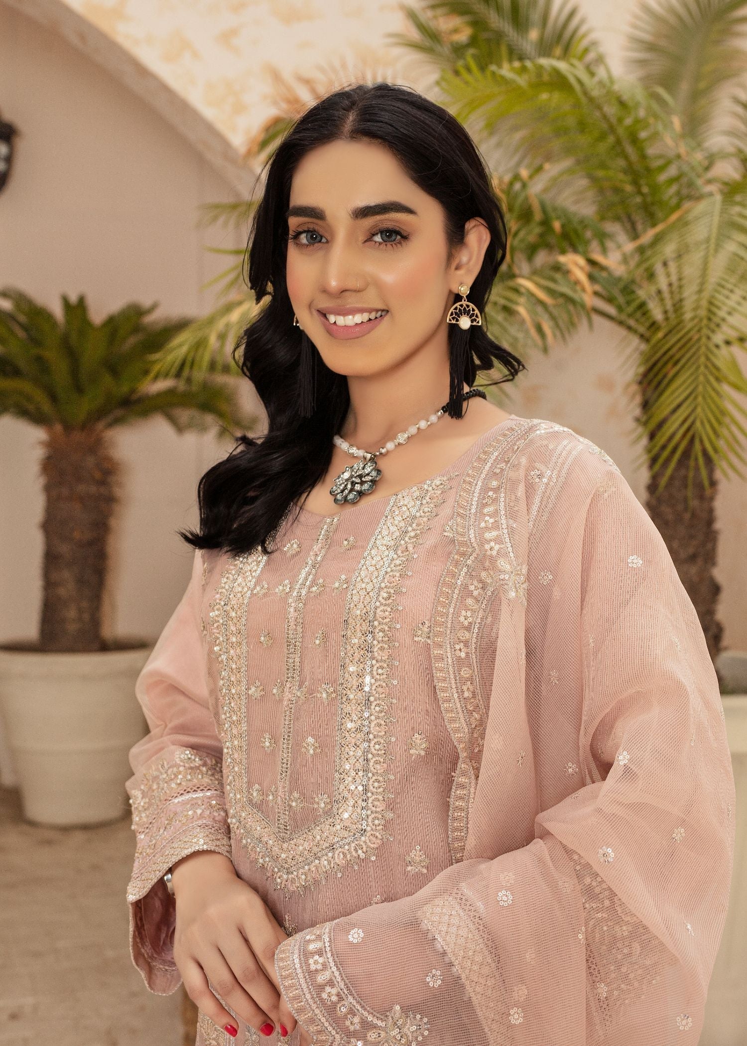 Pehnawa By Bin Akram’s SADABAHAR KHADDI NET Women 3pcs