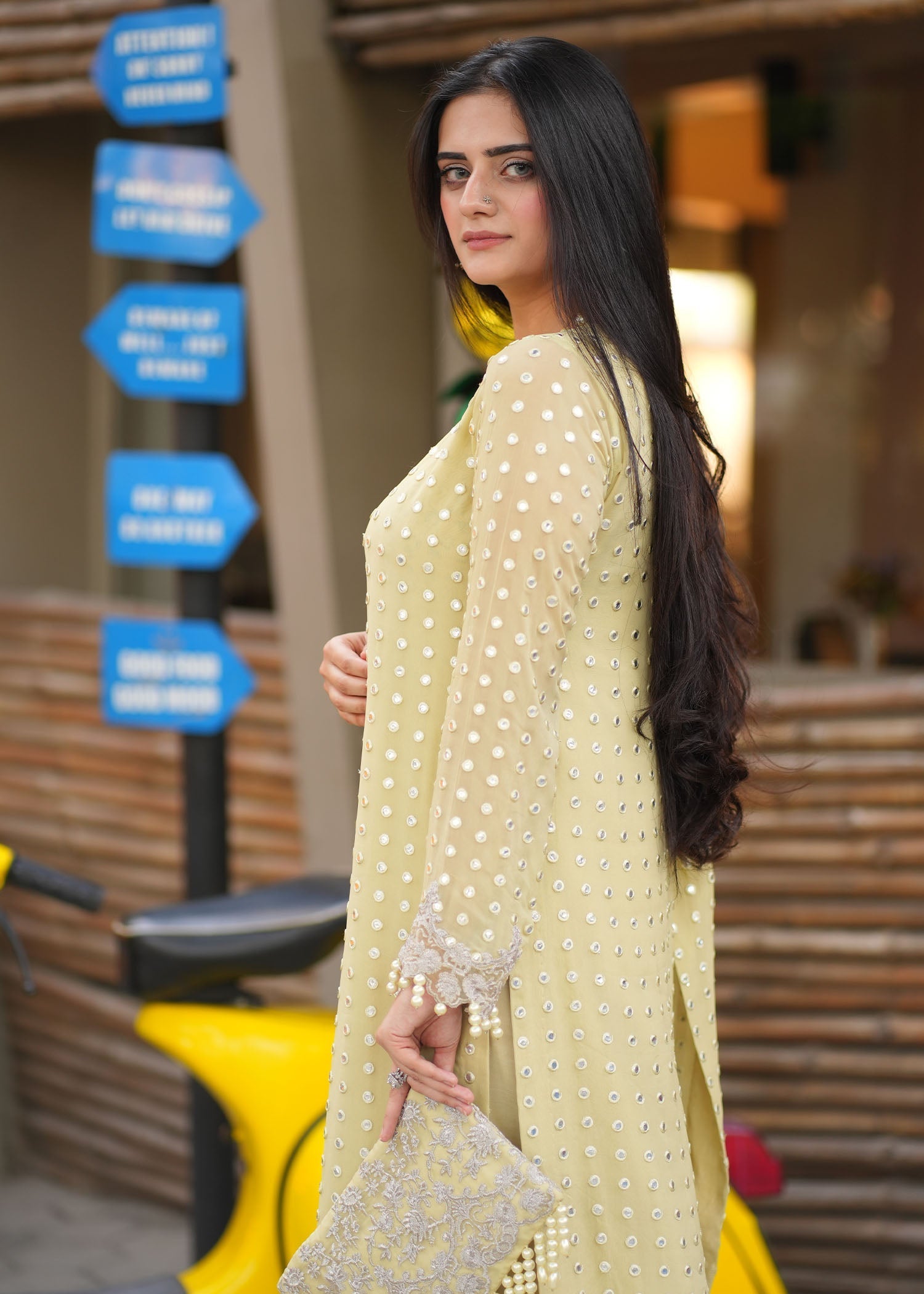 Rang-e-Haya Salina (Lime) Women 4pcs