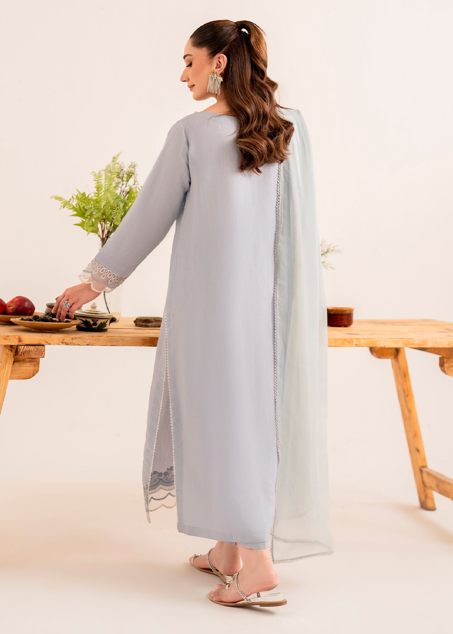 Ghulabri NOOR Art Silk suit Women 3pcs