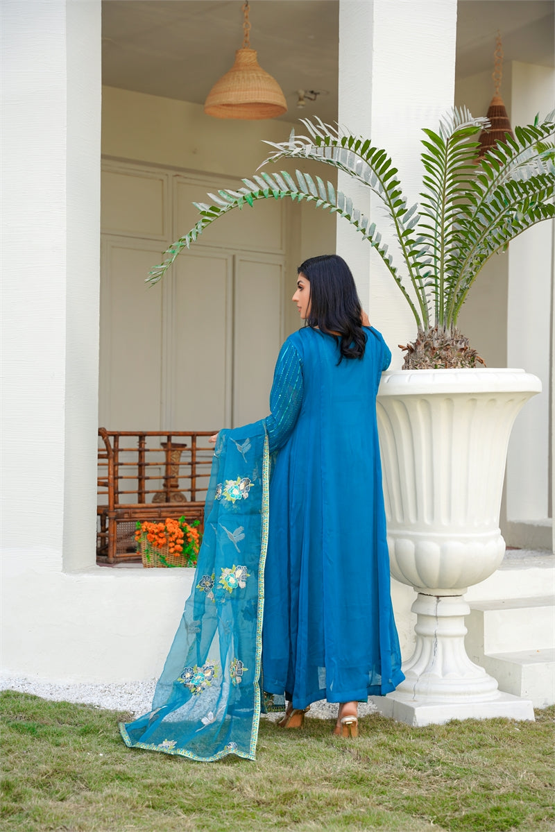 Rang Riwaj Nazakat party dress stitched Women 3pcs