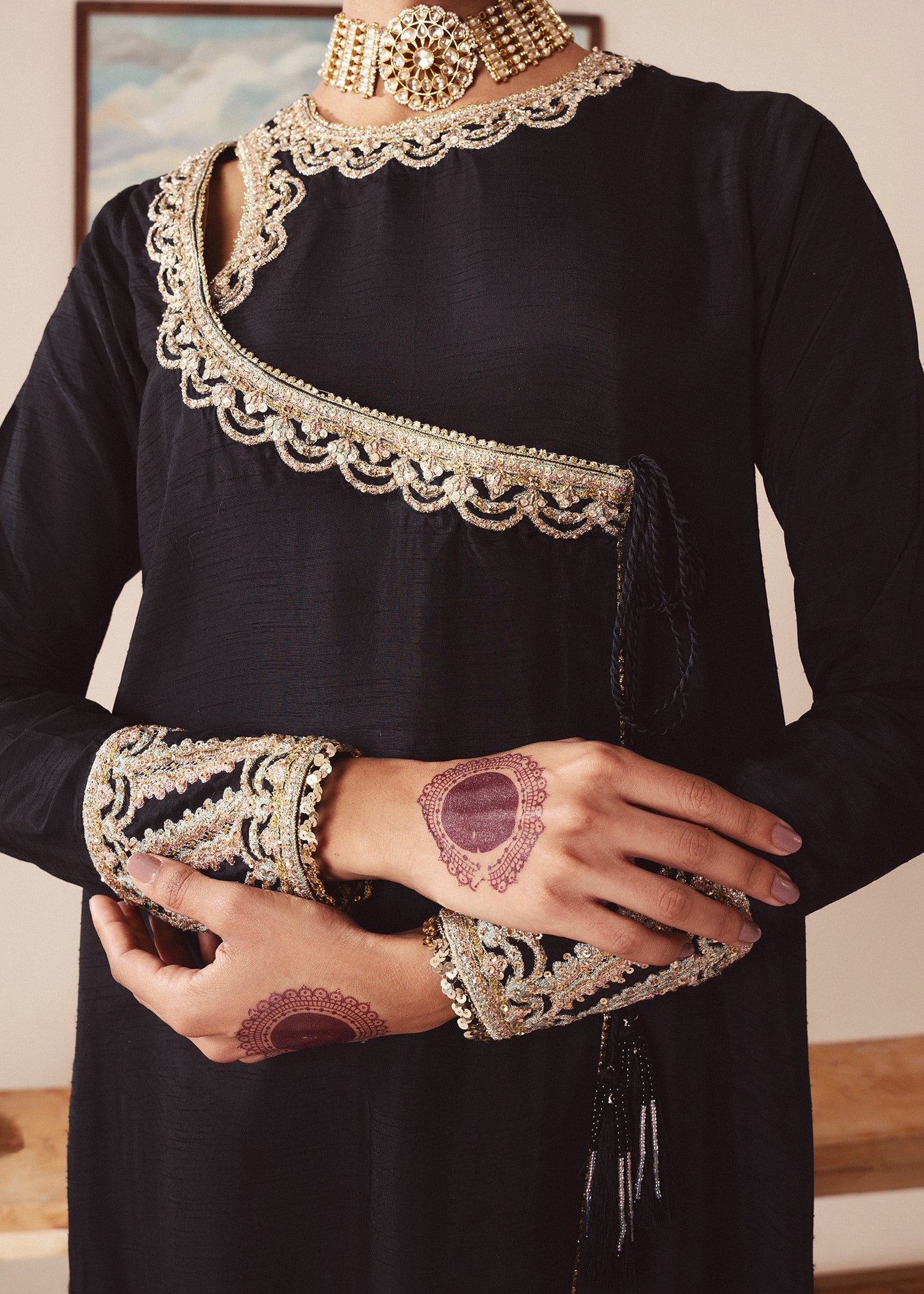 Rang-e-Haya Misty (Black) Women 3pcs