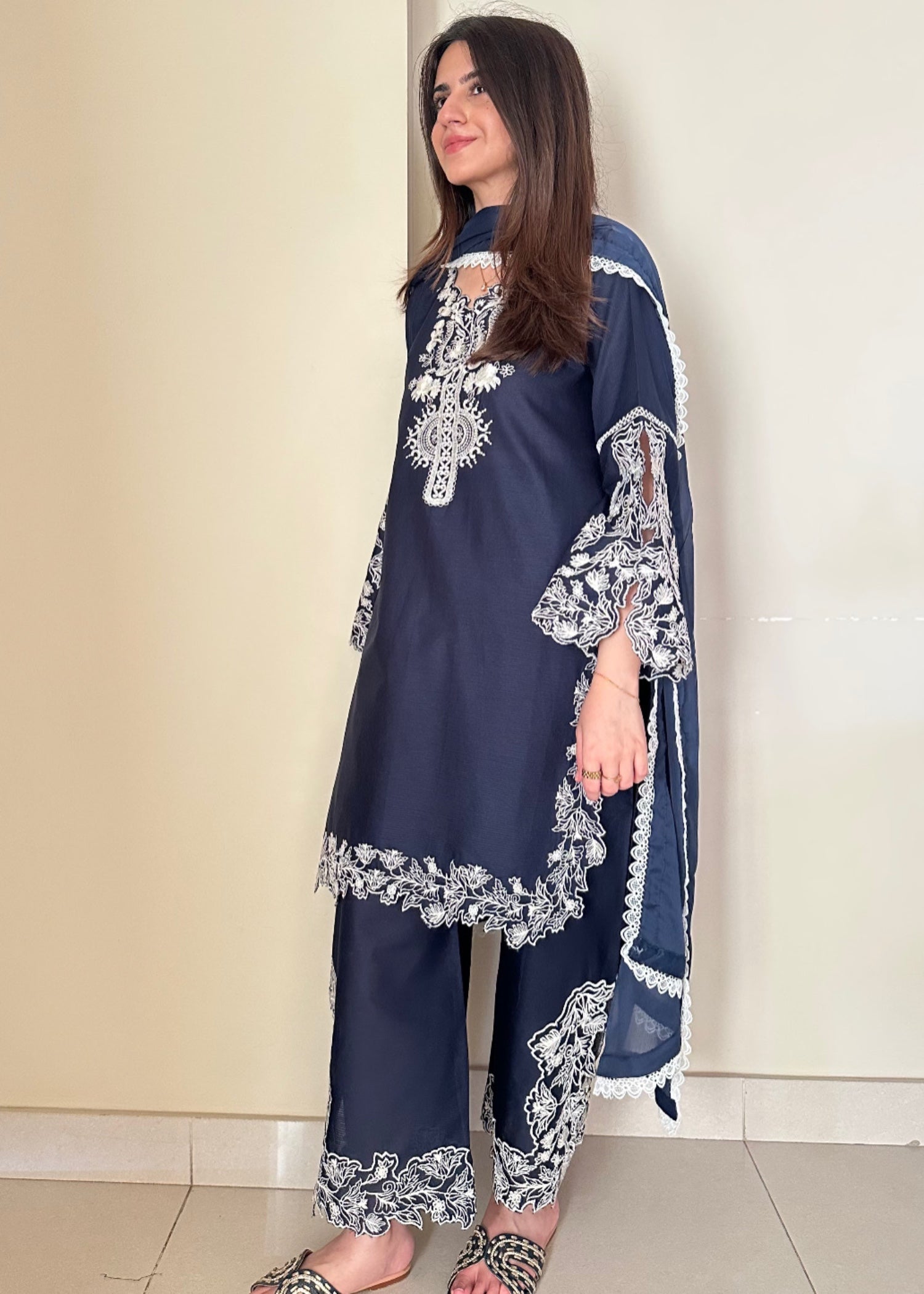 Ayesha B blue (mustafa) Women 3pcs