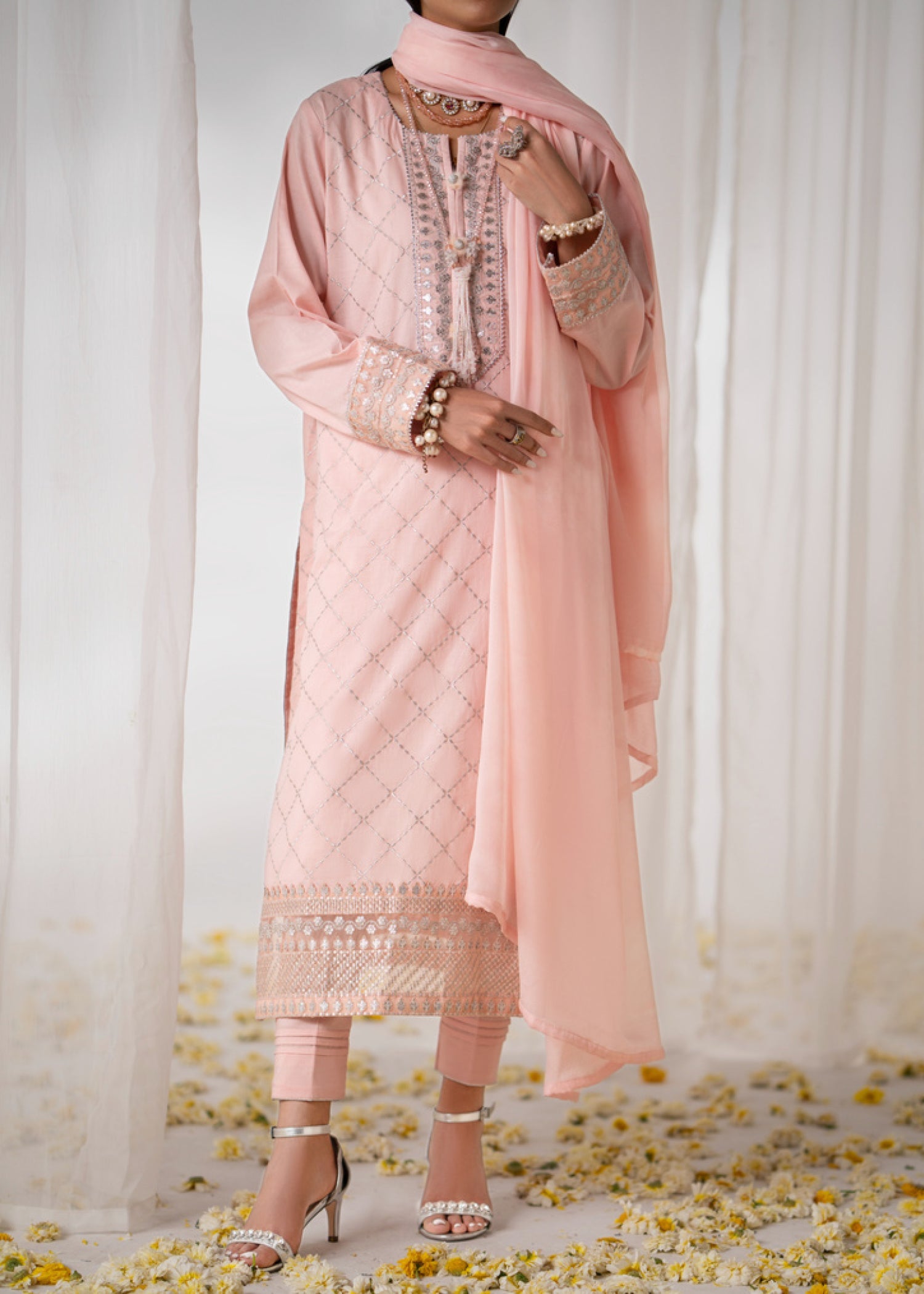 Decor Fashion Gulposh Pink Women 3pcs