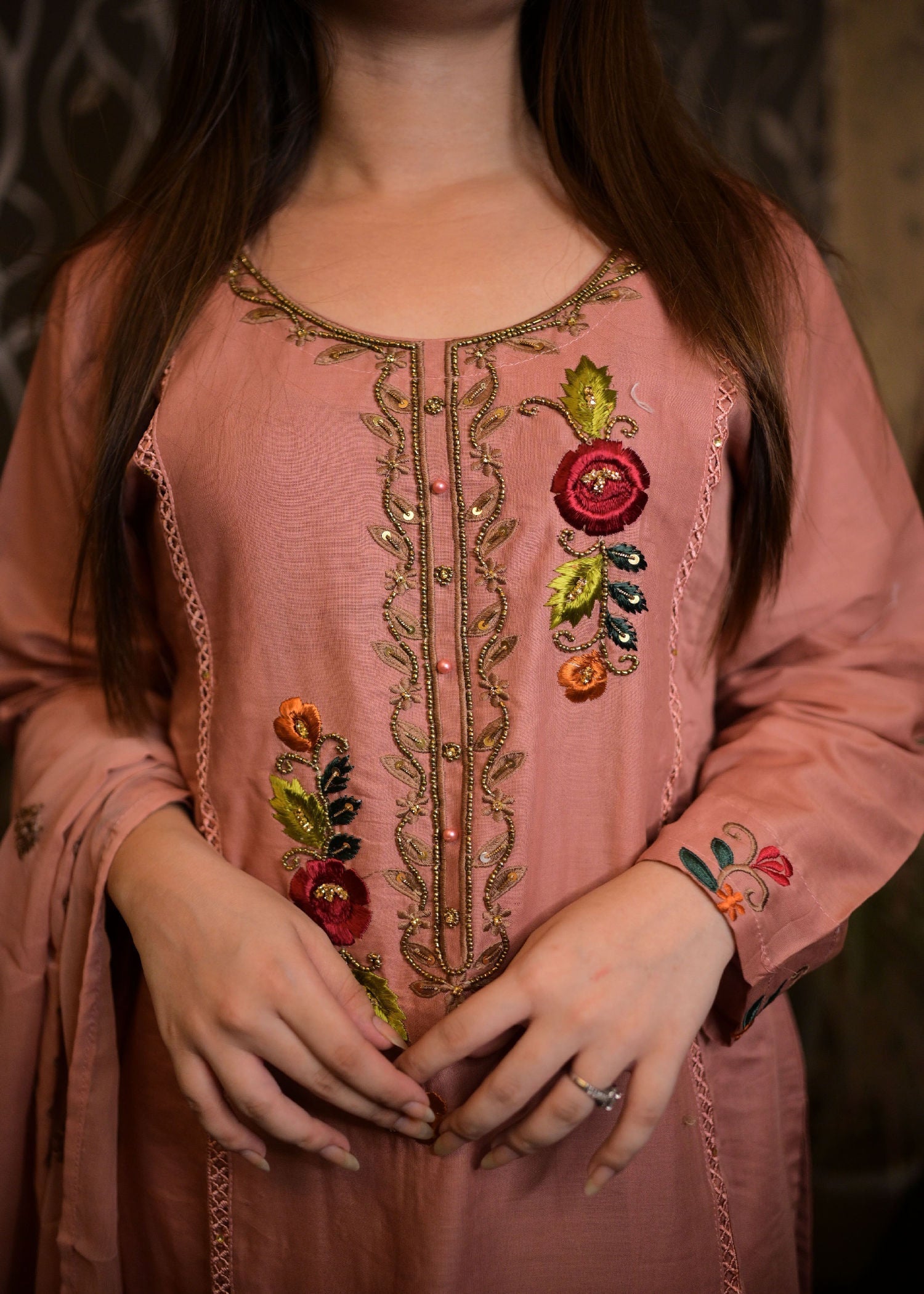 Four Season Boutique SHAHEEN SOFT COTTON PINK Women 3pcs