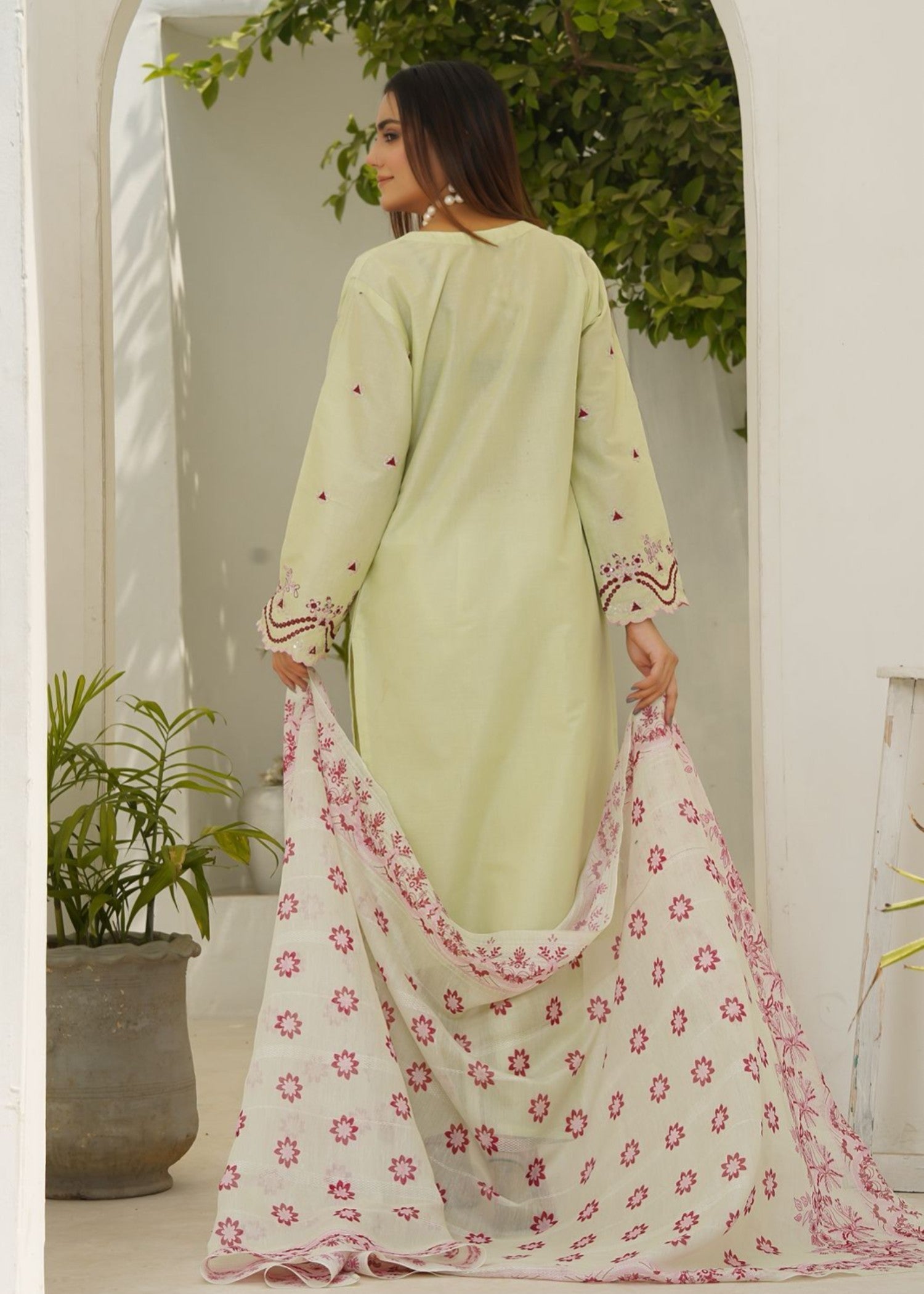 Stylish Collection PAKEEZA LEMON Women 3pcs