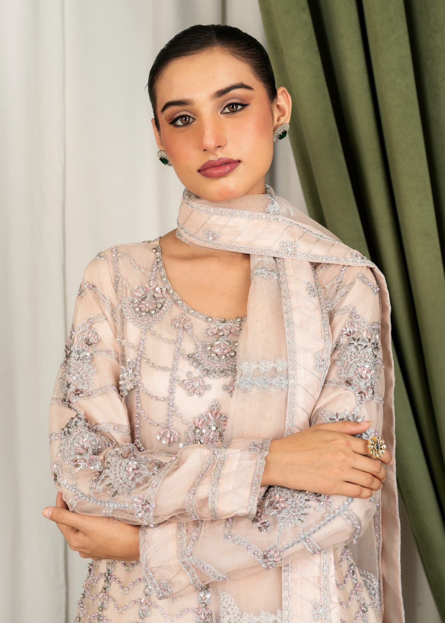 Alliyas_By_Farooqkhalid A 278 Pink Women 3pcs