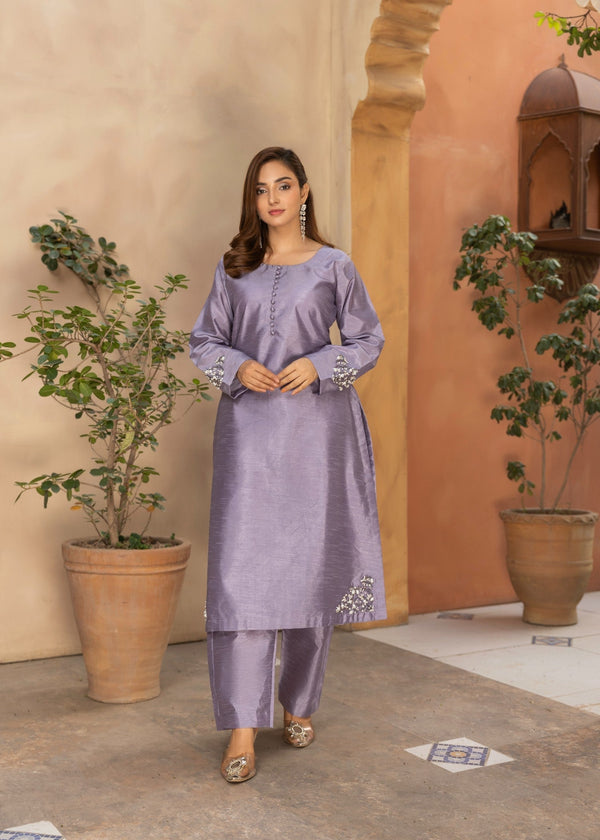 Insiya By Saira Jawad Lilac with Handwork Women 2pcs