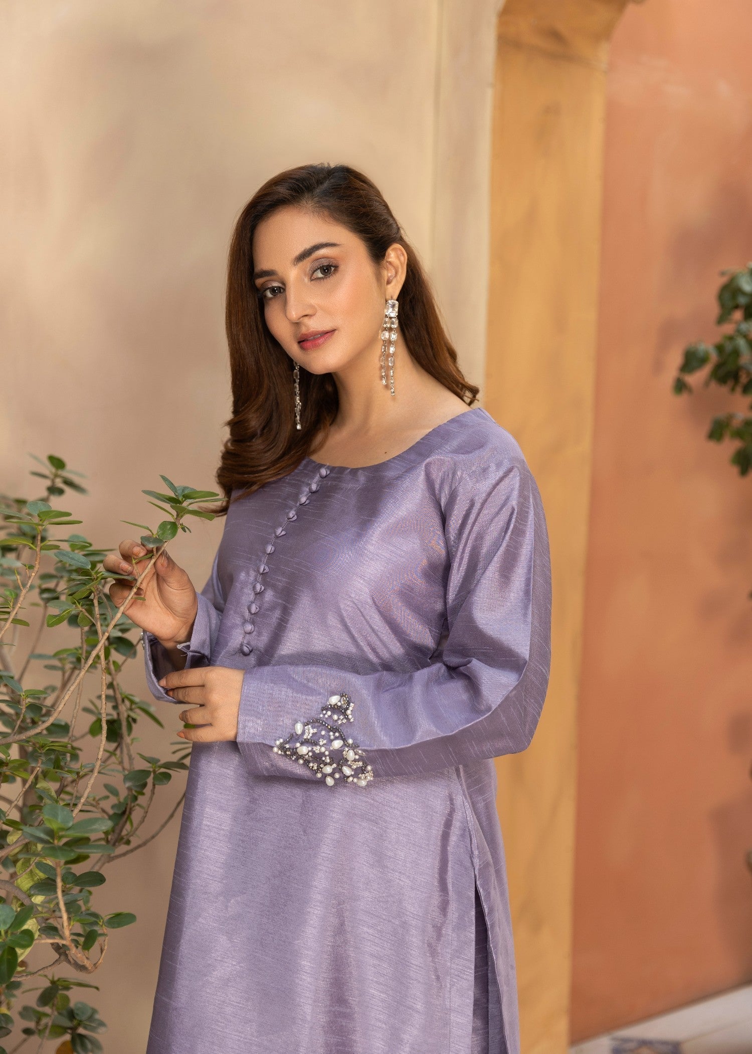 Insiya By Saira Jawad Lilac with Handwork Women 2pcs