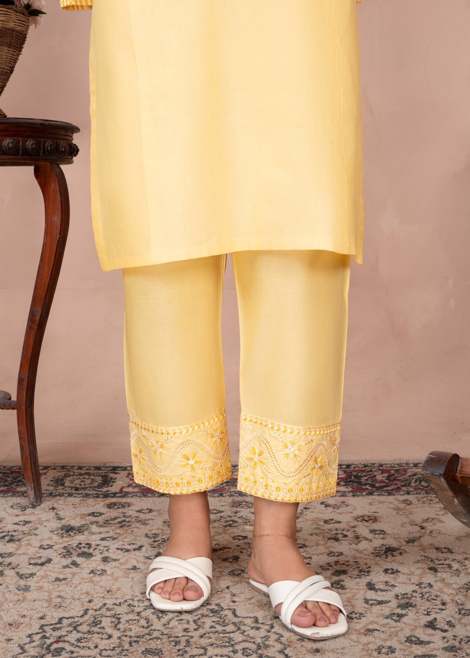 Abeera Royal Aura – Embroidered Cotton with Long Shirt (Art No. AB 078) Women 2pcs