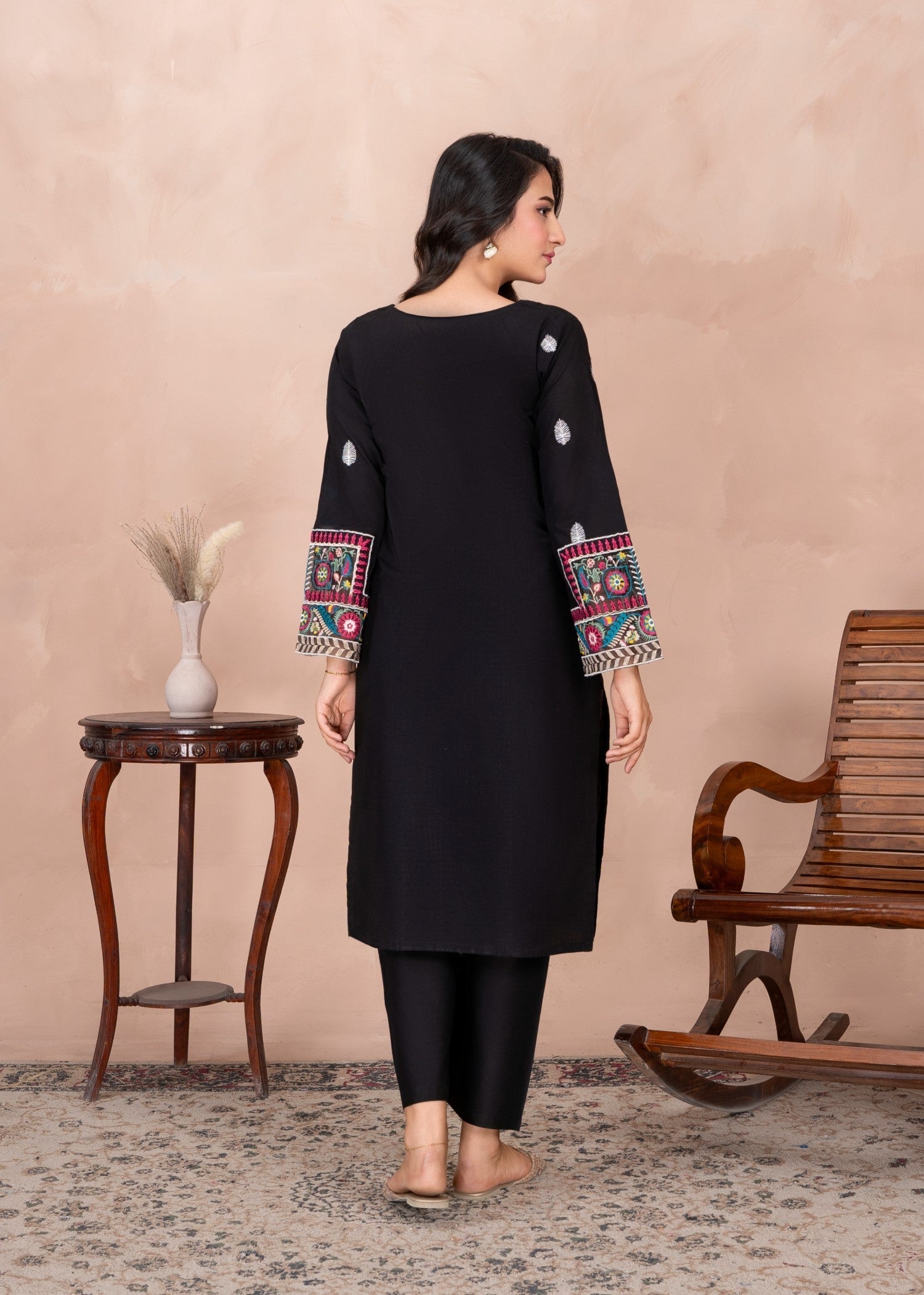 Abeera Graceful Horizons – Embroidered Cotton Ensemble (Art No. AB 093) Women 2pcs