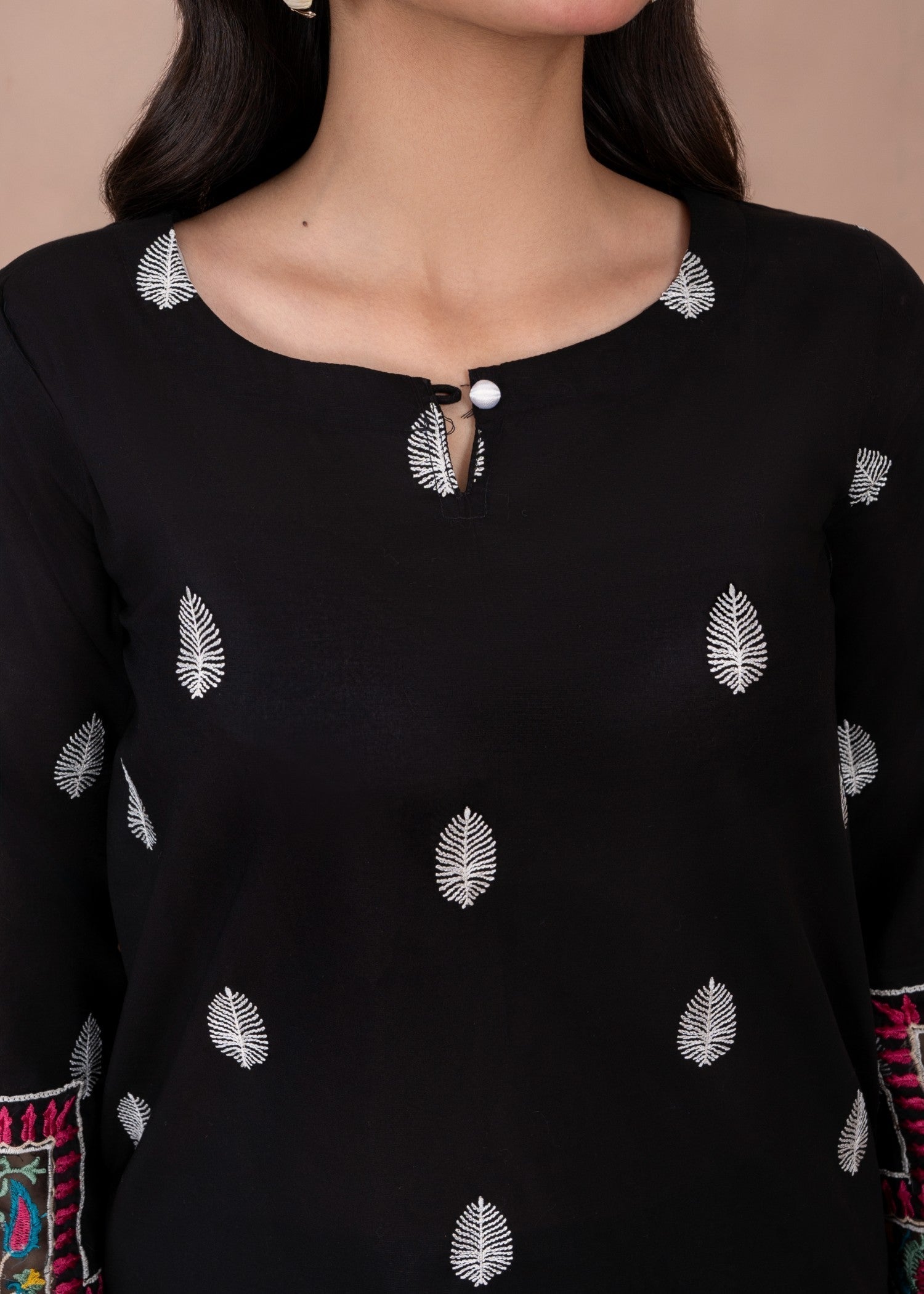 Abeera Graceful Horizons – Embroidered Cotton Ensemble (Art No. AB 093) Women 2pcs