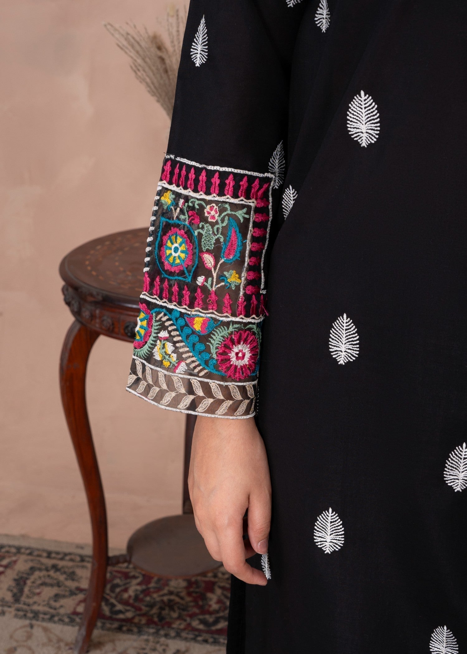 Abeera Graceful Horizons – Embroidered Cotton Ensemble (Art No. AB 093) Women 2pcs