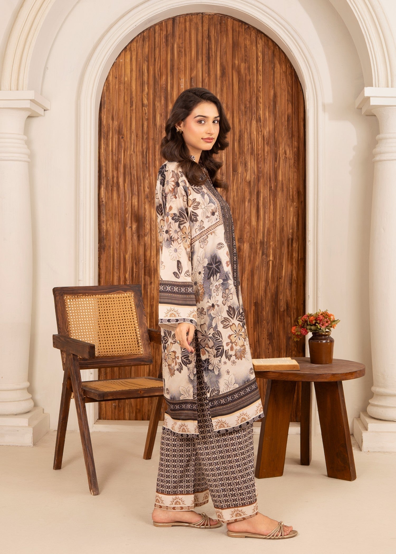 Abeera Art No: ADP 05 – Geometric Elegance in Swiss Lawn Women 2pcs