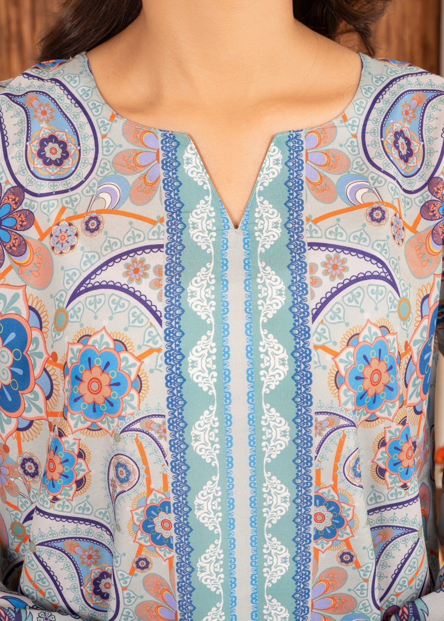 Abeera Art No: ADP 07 – Artistic Aura in Digital Swiss Lawn Women 2pcs